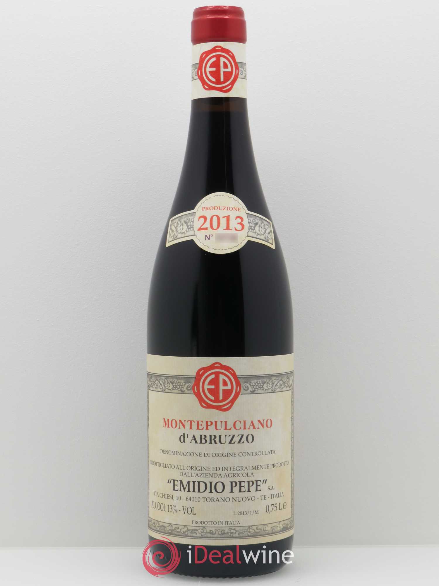 Montepulciano d'Abruzzo DOC Riserva Vecchie Viti Emidio Pepe 2013 - Lot de 1 bouteille - 0