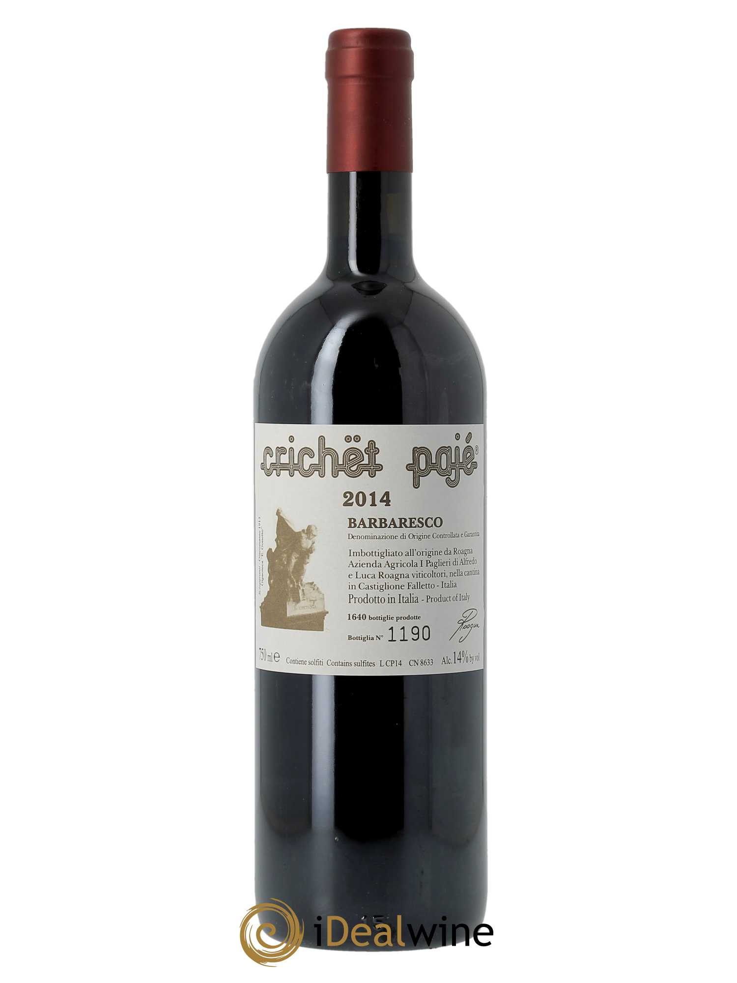 Barbaresco DOCG Crichet Pajé Roagna  2014 - Lotto di 1 bottiglia - 1