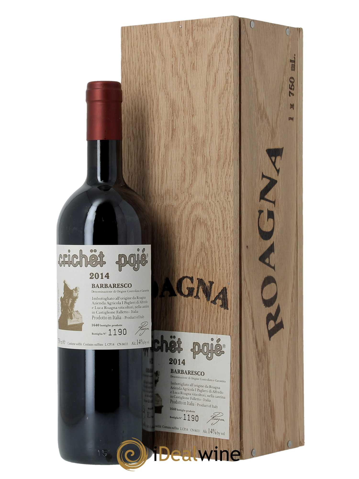 Barbaresco DOCG Crichet Pajé Roagna  2014 - Lotto di 1 bottiglia - 0