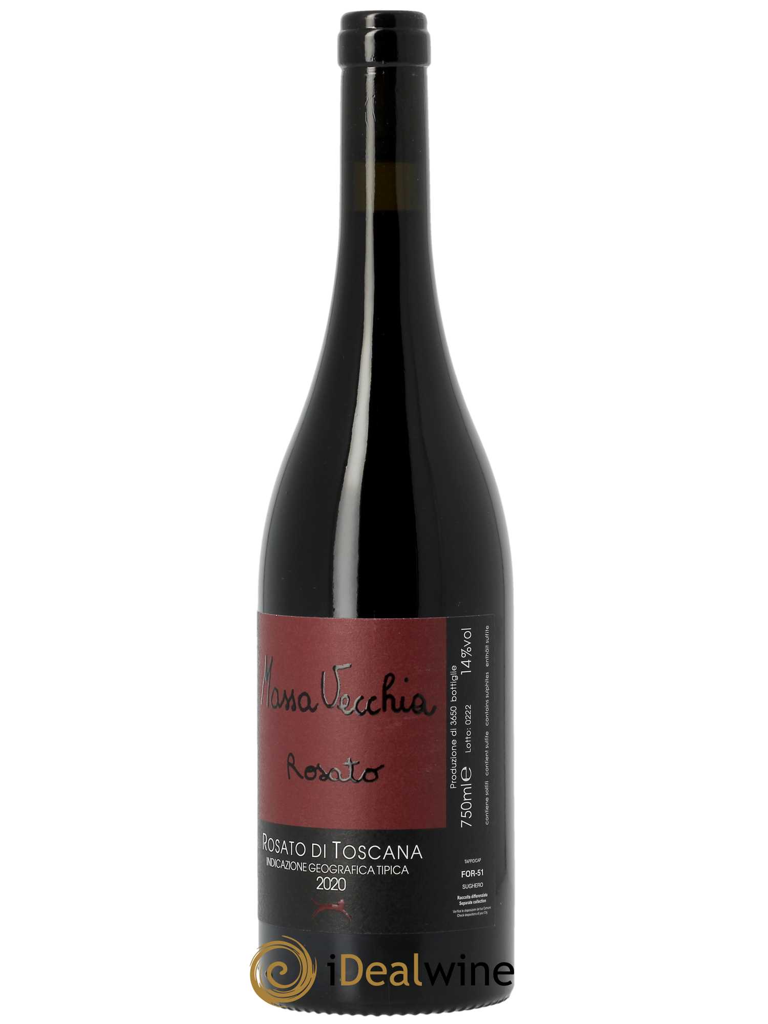 Rosato di Toscana IGT Massa Vecchia Rosato 2020 - Posten von 1 Flasche - 2