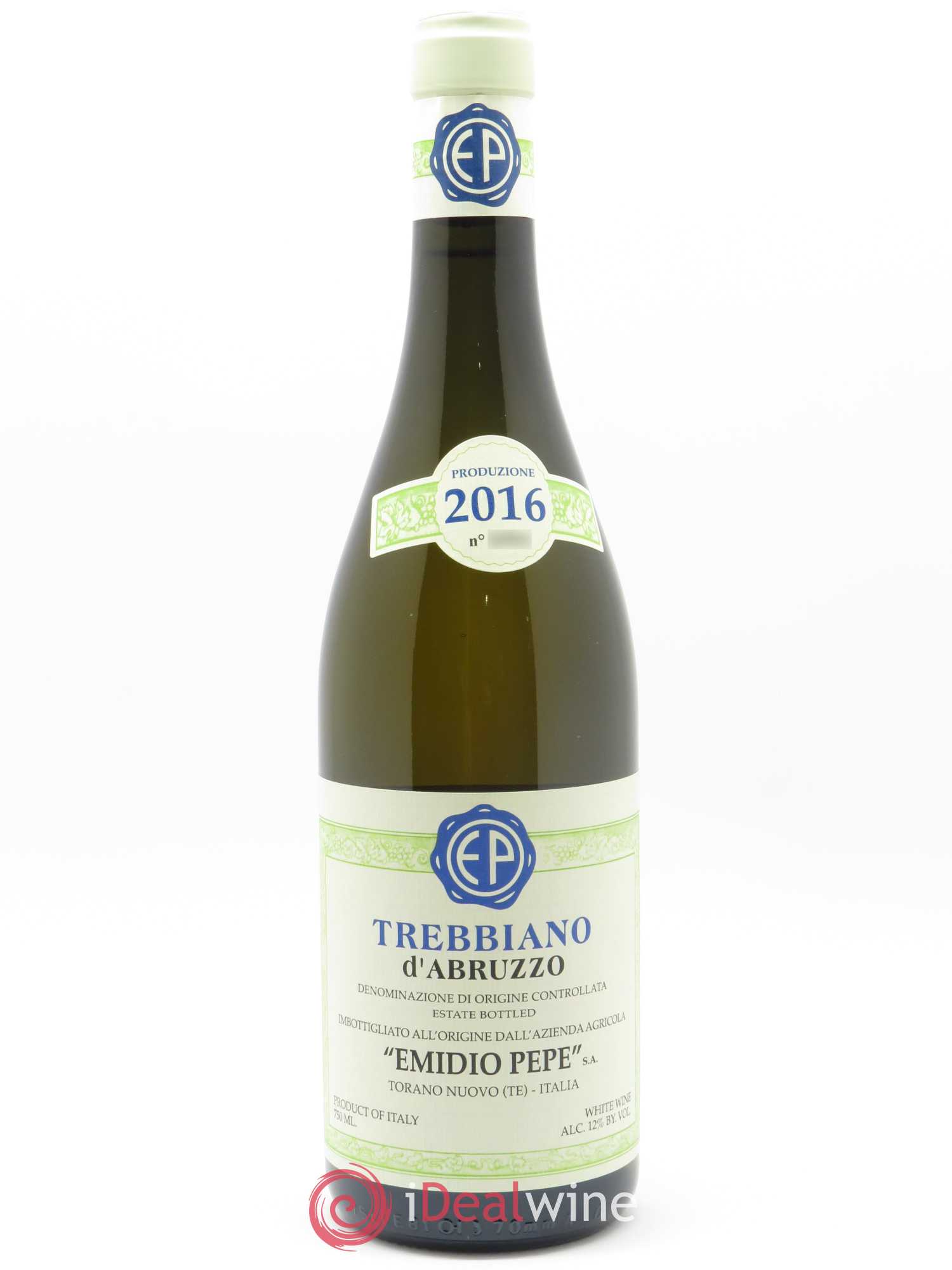 Trebbiano d'Abruzzo DOC Vecchie Viti Emidio Pepe 2016 - Lot de 1 bouteille - 0
