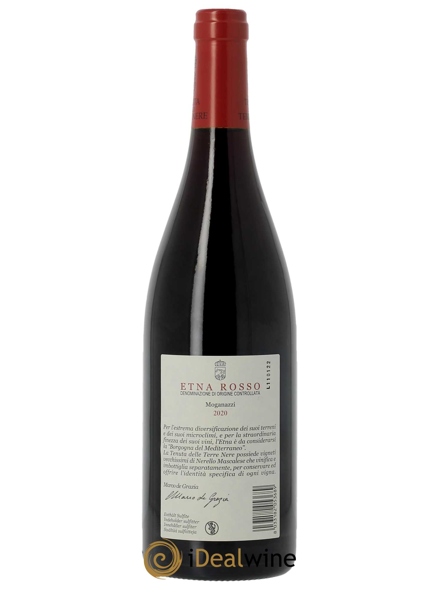 Etna Rosso DOC Tenuta delle Terre Nere Moganazzi 2020 - Lot of 1 bottle - 3