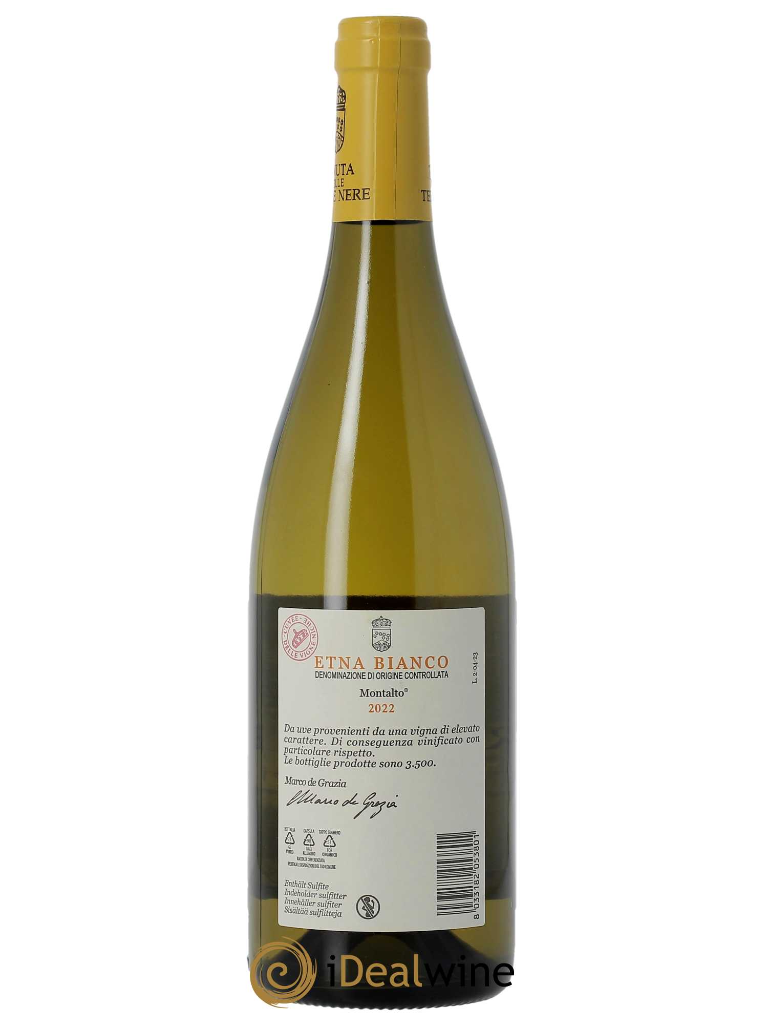 Etna Bianco DOC Tenuta delle Terre Nere Montalto  2022 - Posten von 1 Flasche - 3