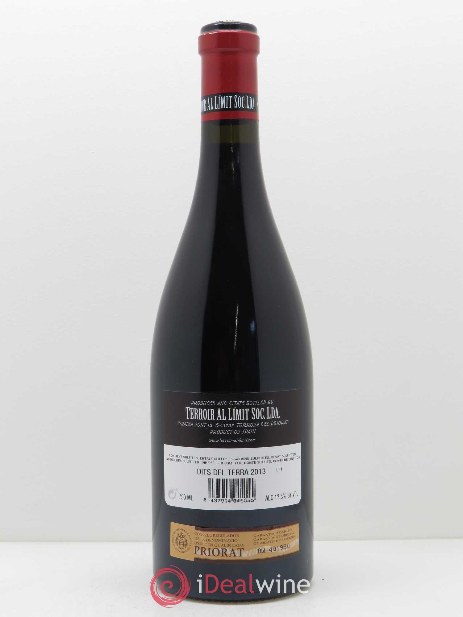 Priorat Terroir Al Limit Dits del Terra Dominik Hubert 2013 - Lot de 1 bouteille - 1