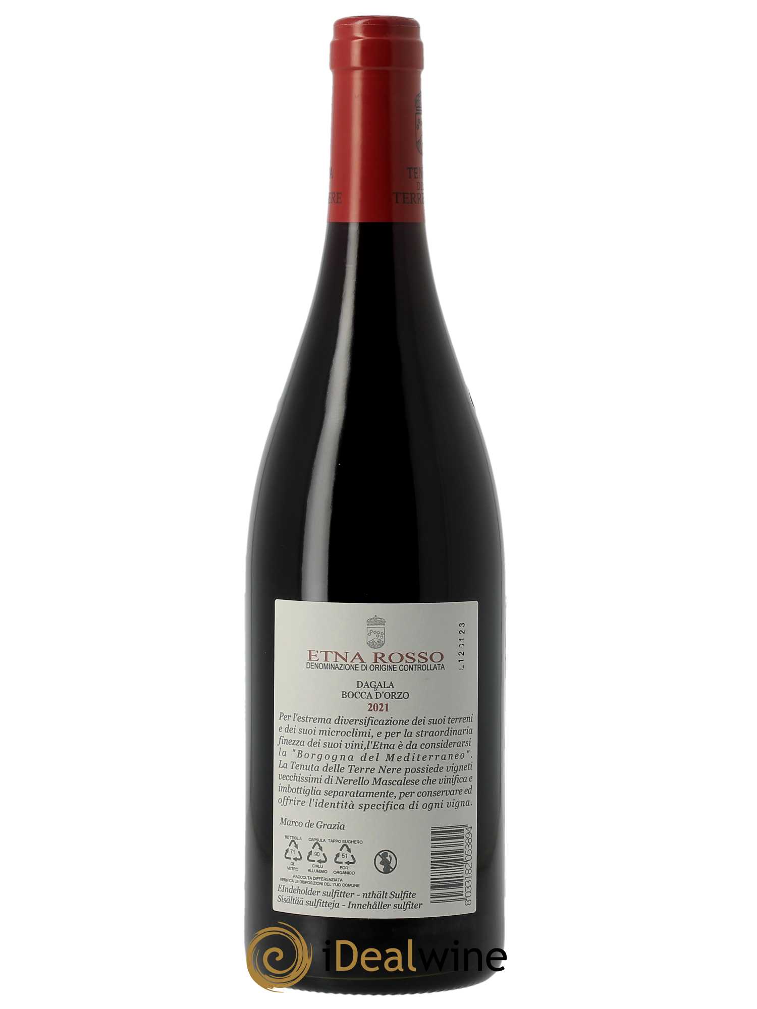 Etna Rosso DOC Tenuta delle Terre Nere Dagala di Bocca d'Orzo 2021 - Lot of 1 bottle - 1