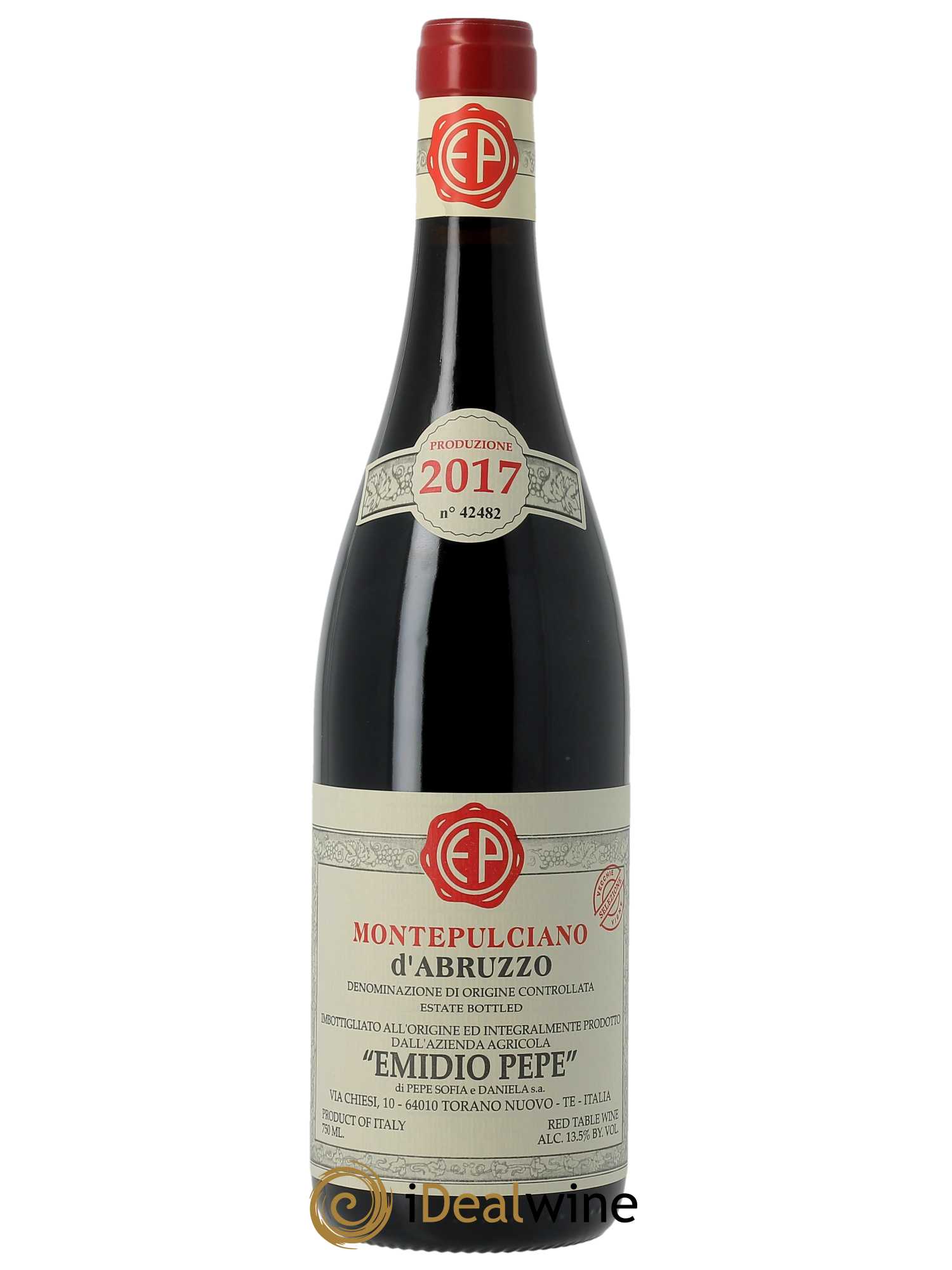 Montepulciano d'Abruzzo DOC Emidio Pepe 2017 - Lot de 1 bouteille - 0