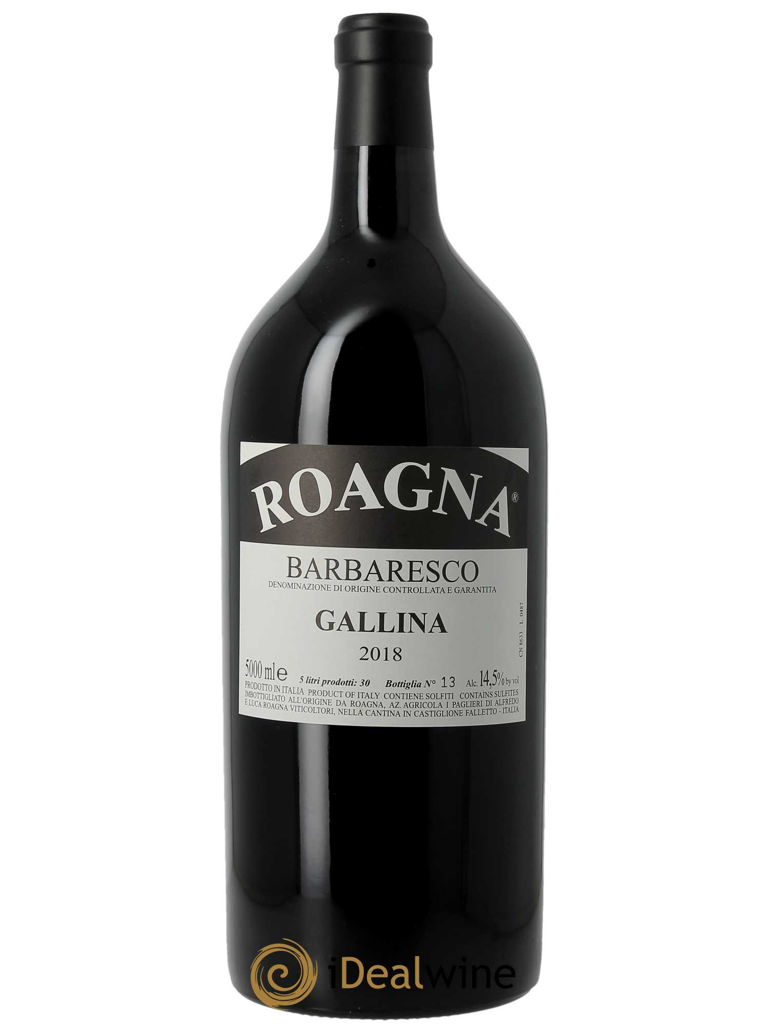 Barbaresco DOCG Gallina Roagna 2018 - Lotto di 1 jéroboam - 1