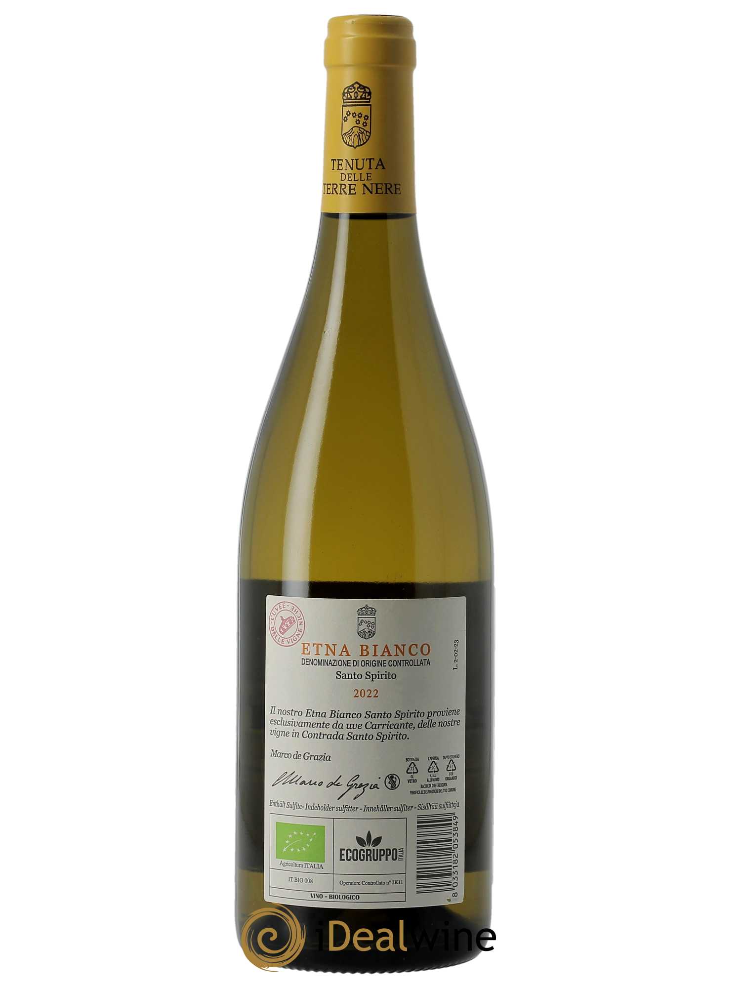 Etna Bianco DOC Tenuta delle Terre Nere Santo Spirito Vieilles Vignes 2022 - Lot of 1 bottle - 3