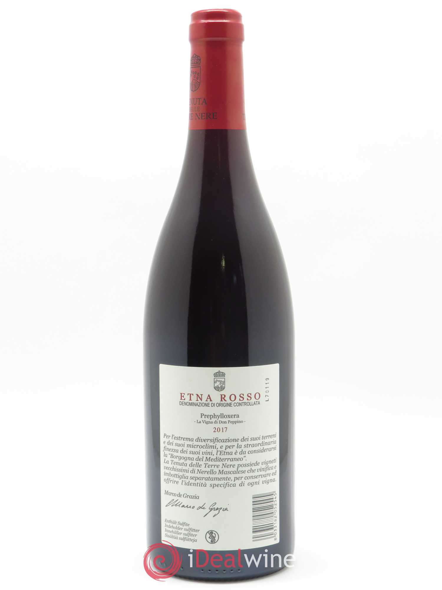 Etna Rosso DOC Prephylloxera La Vigna di Don Peppino Tenuta delle Terre Nere 2017 - Lot de 1 bouteille - 1