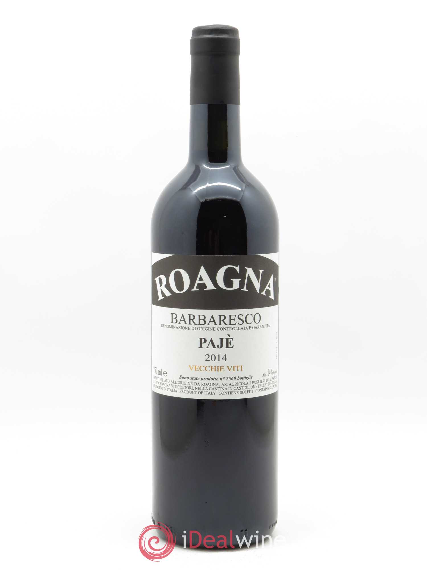 Barbaresco DOCG Pajè Vecchie Viti Roagna 2014 - Lot de 1 bouteille - 0