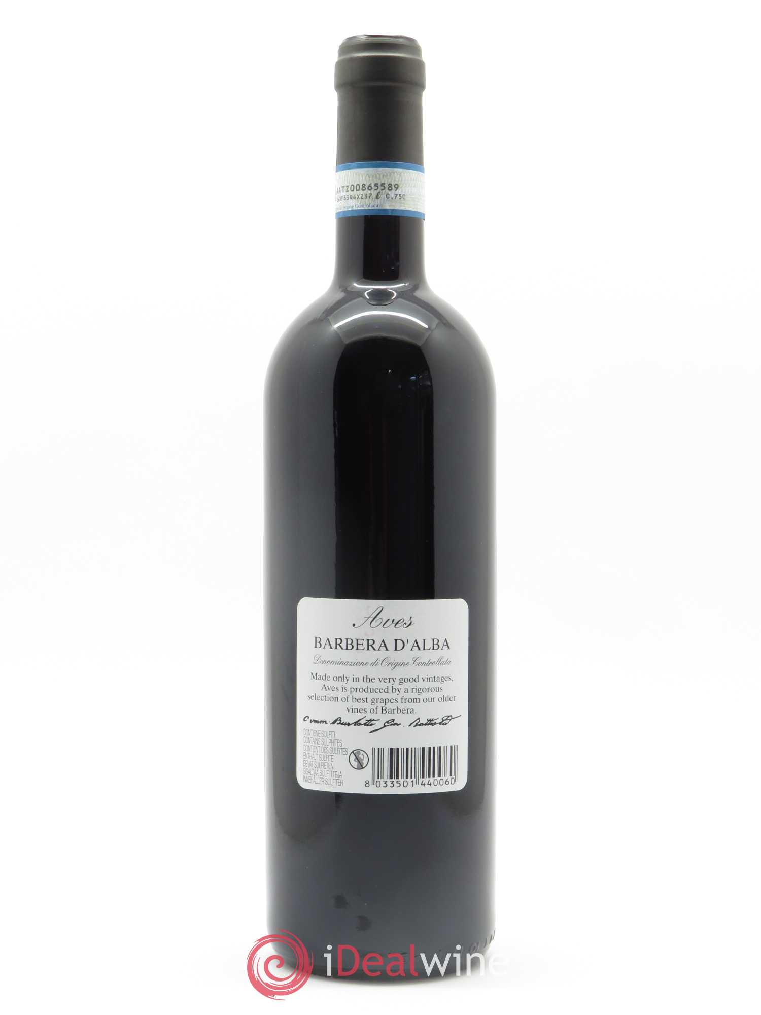 Barbera d'Alba DOC Aves Comm. Giovan Battista Burlotto 2018 - Lot de 1 bouteille - 1