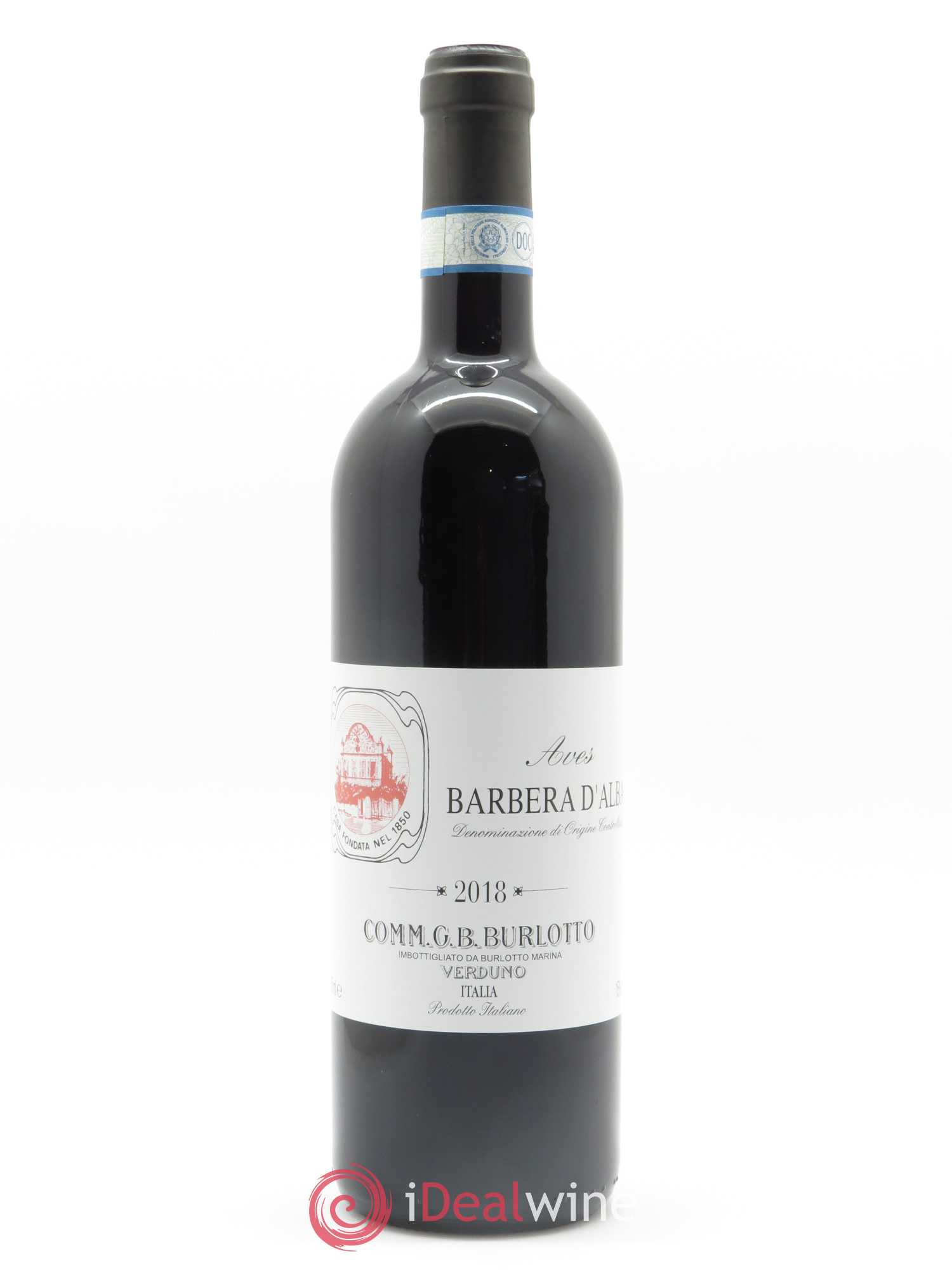 Barbera d'Alba DOC Aves Comm. Giovan Battista Burlotto 2018 - Lot de 1 bouteille - 0