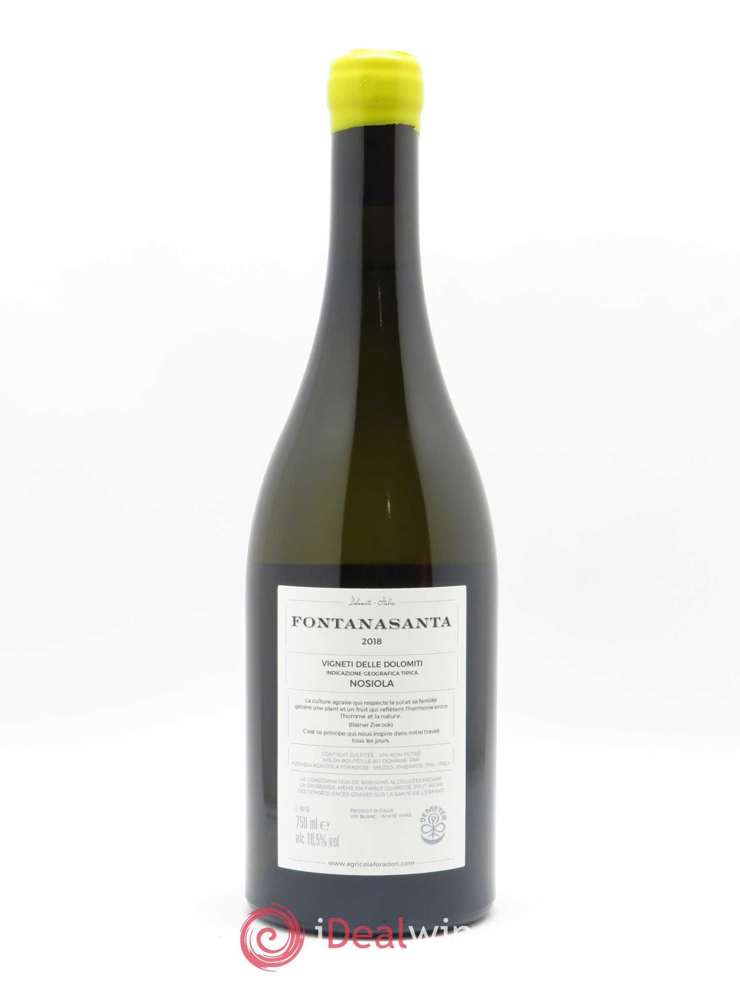 Vigneti delle Dolomiti IGT Fontanasanta Nosiola Elisabetta Foradori 2018 - Lot de 1 bouteille - 1