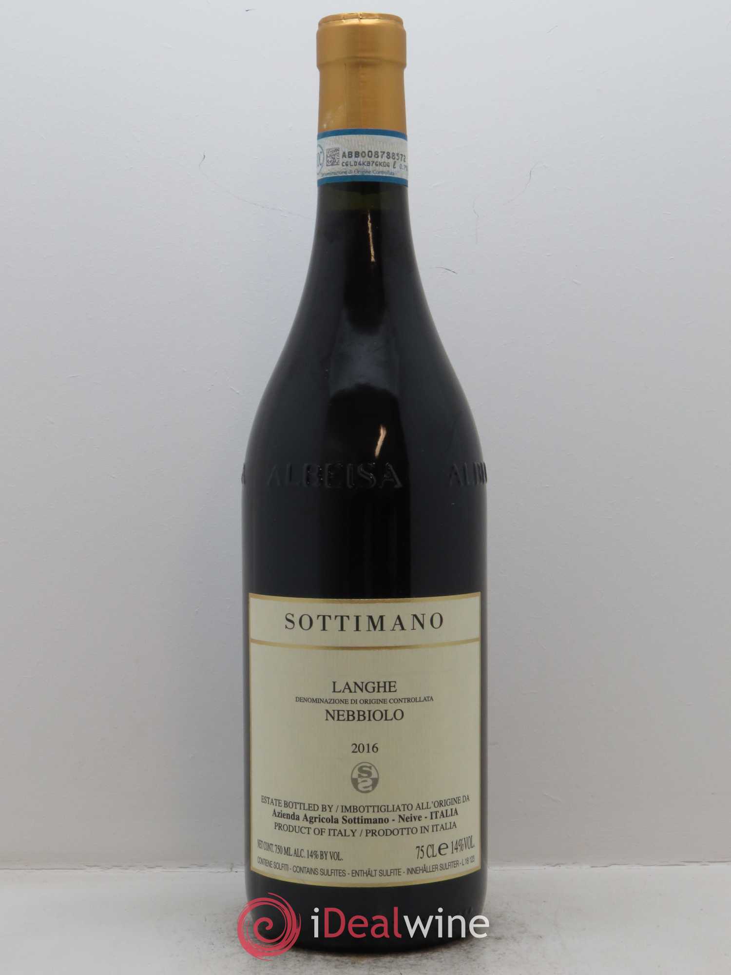 Langhe DOC Nebbiolo Sottimano 2016 - Lot de 1 bouteille - 0