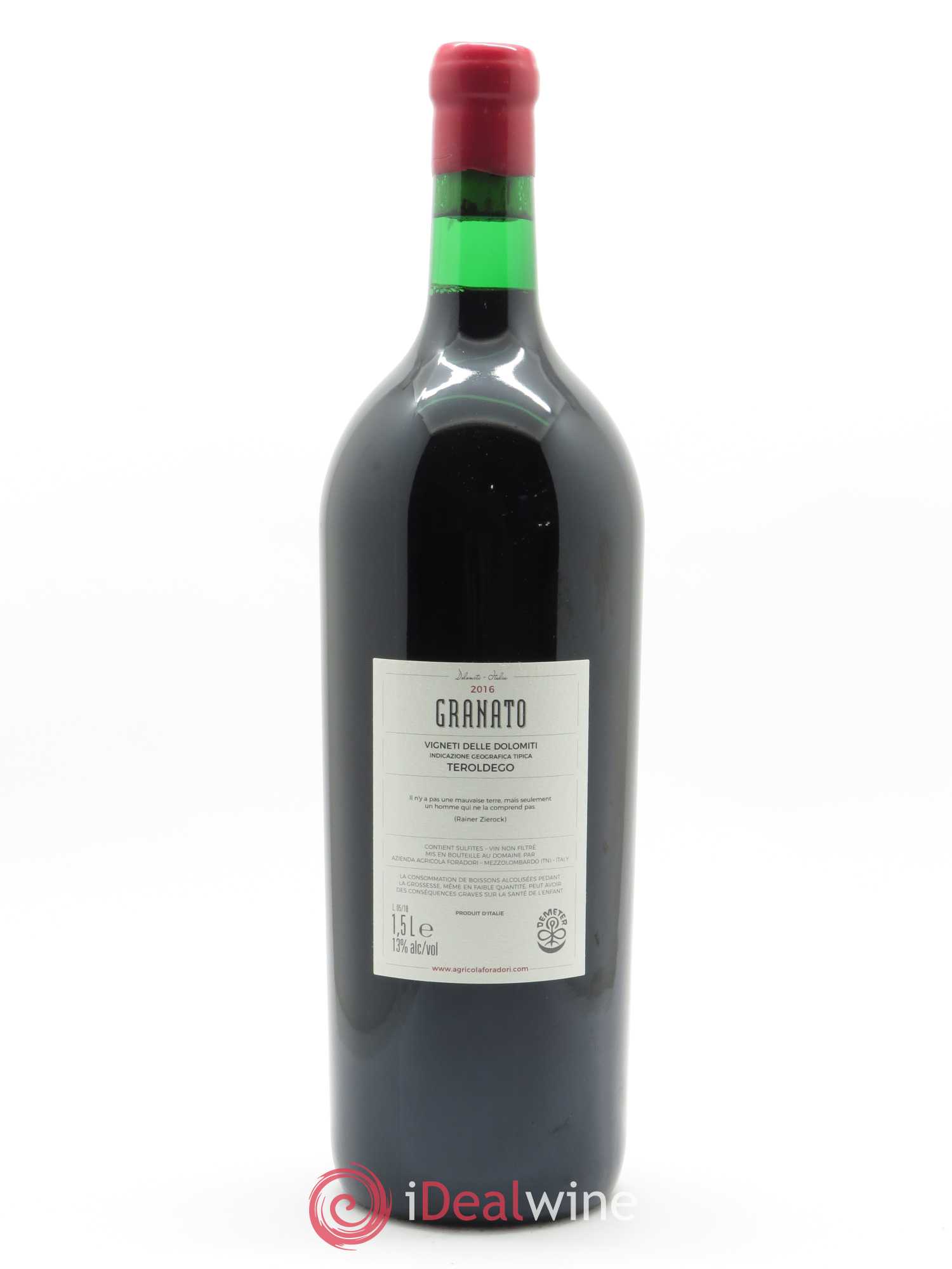 Vigneti delle Dolomiti IGT Granato Elisabetta Foradori 2016 - Lot de 1 magnum - 1