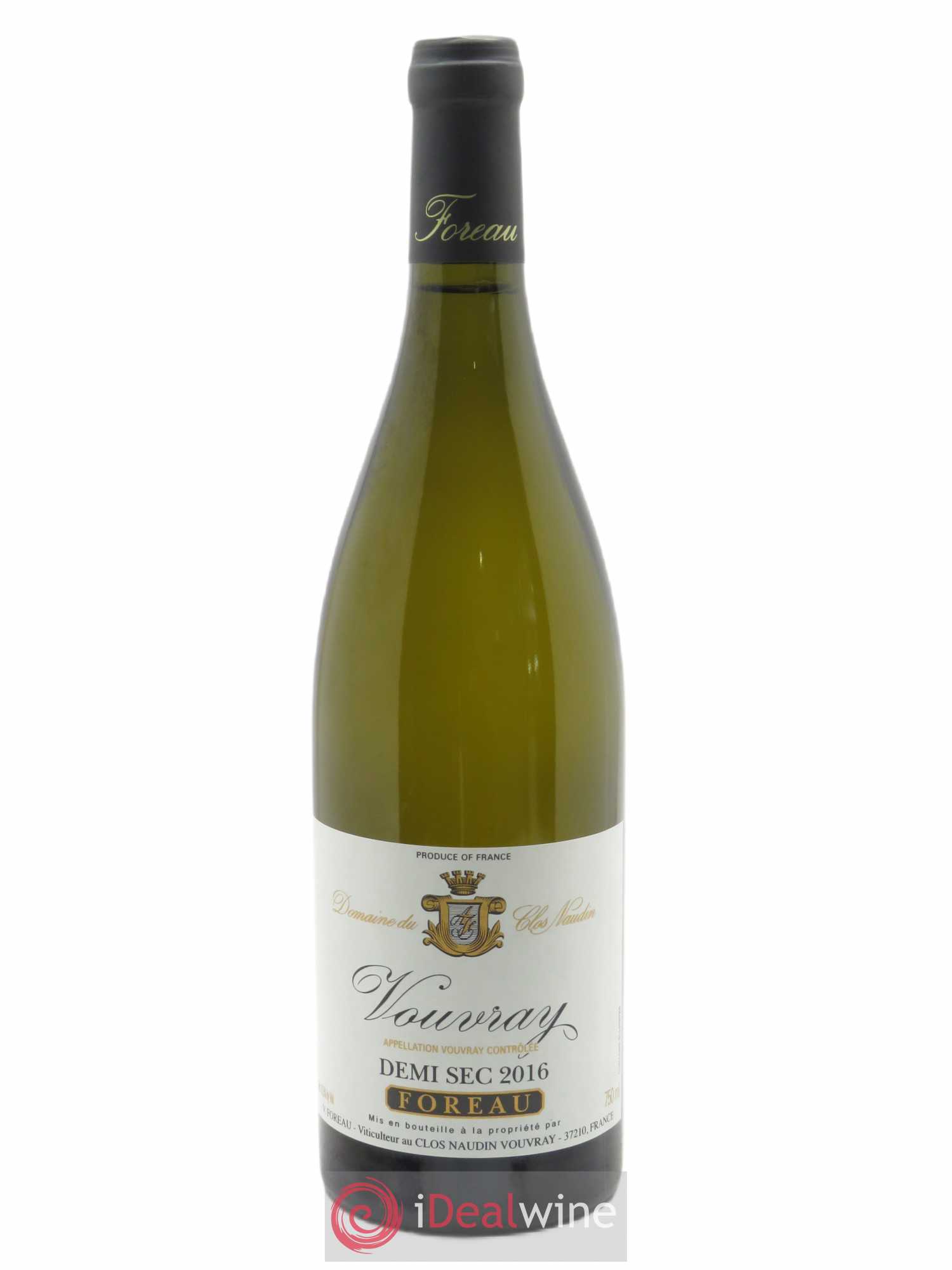 Vouvray Demi-Sec Clos Naudin - Philippe Foreau 2016 - Lot de 1 bouteille - 0