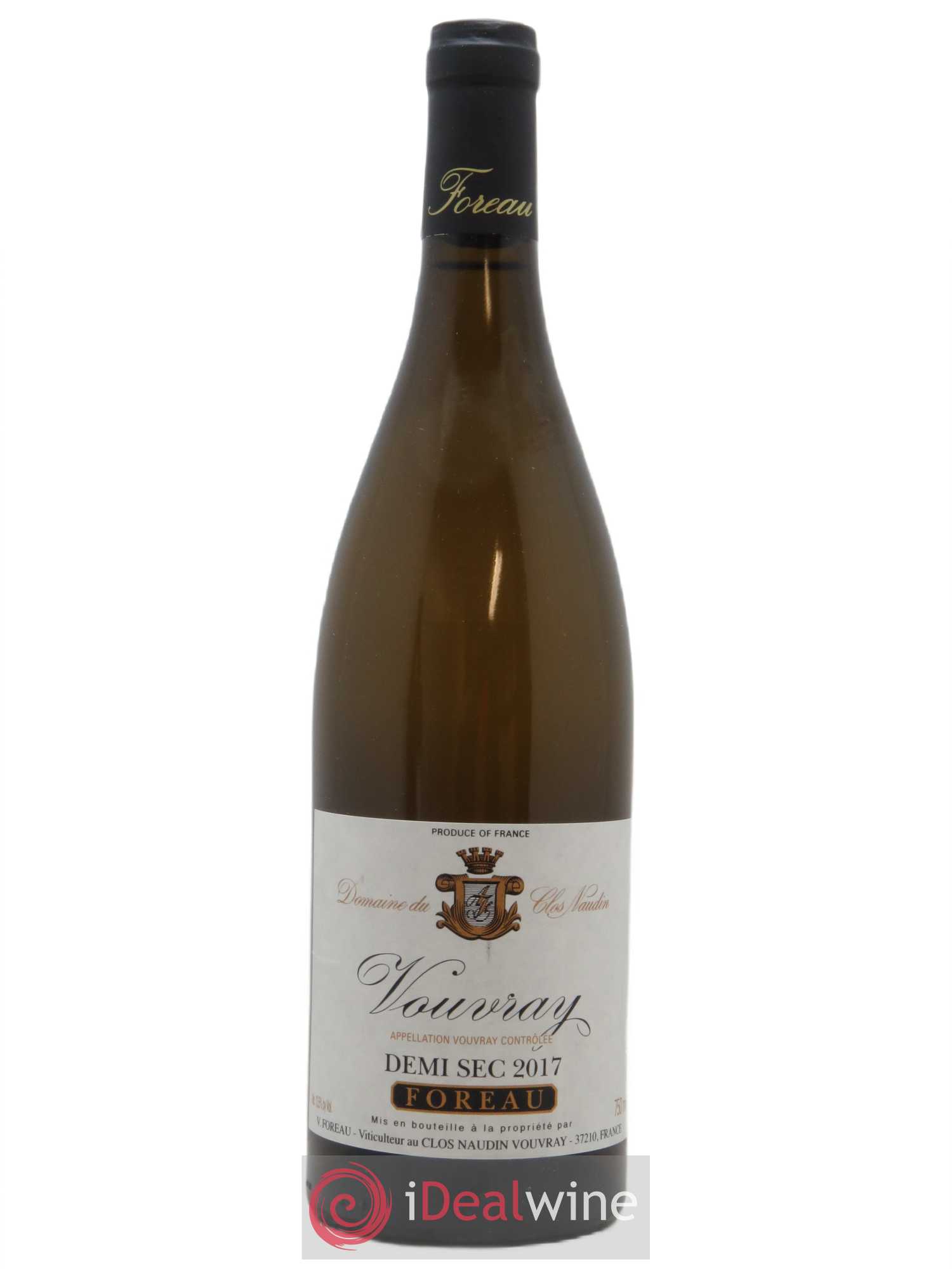 Vouvray Demi-Sec Clos Naudin - Philippe Foreau 2017 - Lot de 1 bouteille - 0