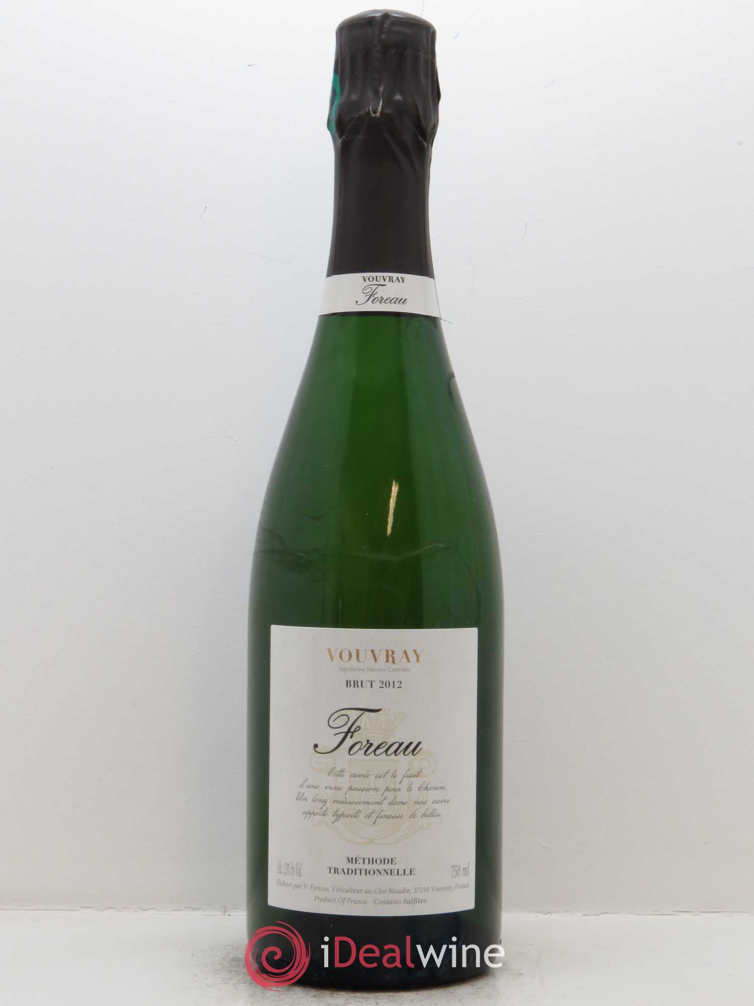 Vouvray Brut Méthode Traditionnelle Clos Naudin - Philippe Foreau 2012 - Lot de 1 bouteille - 0
