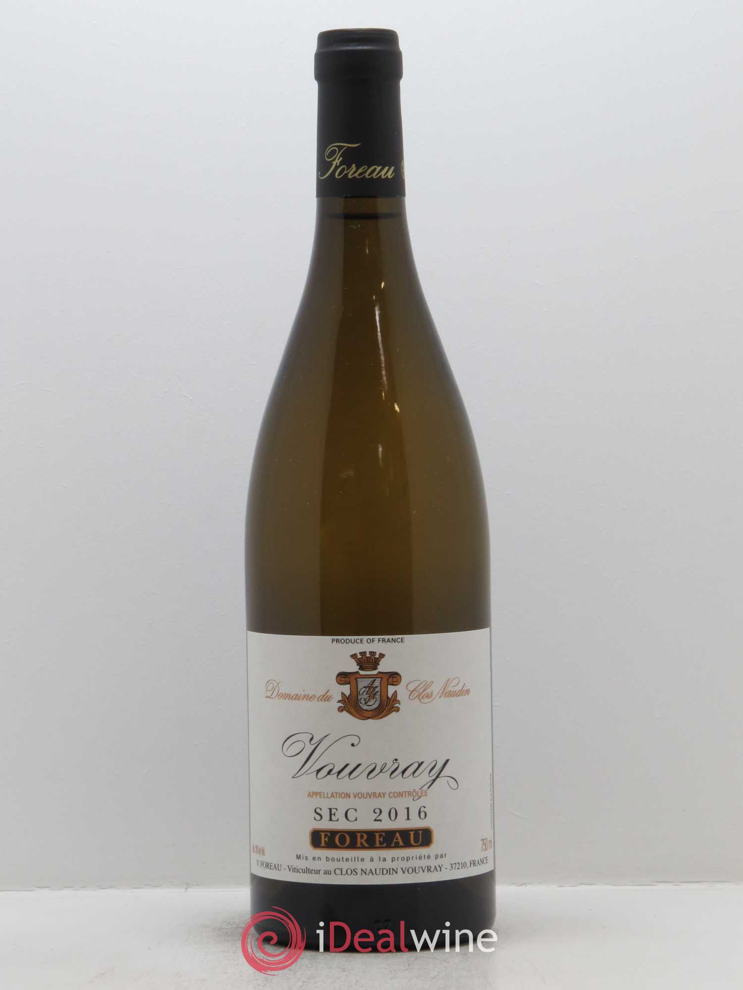 Vouvray Sec Clos Naudin - Philippe Foreau 2016 - Lot de 1 bouteille - 0
