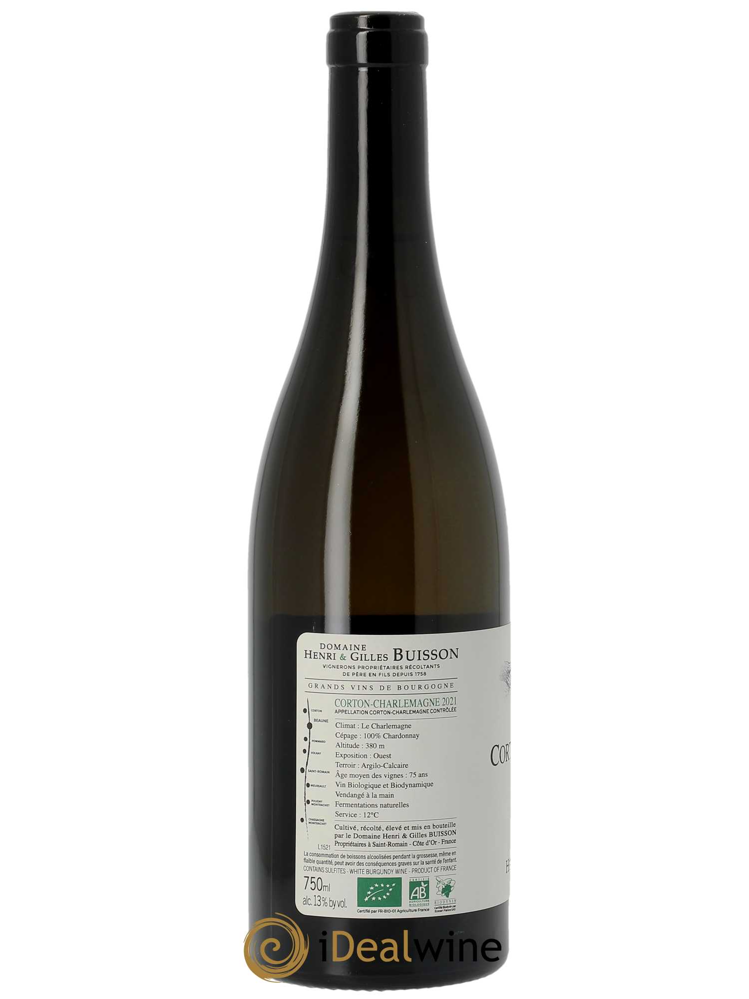 Corton-Charlemagne Grand Cru Henri et Gilles Buisson (Domaine) 2021 - Lot de 1 bouteille - 1
