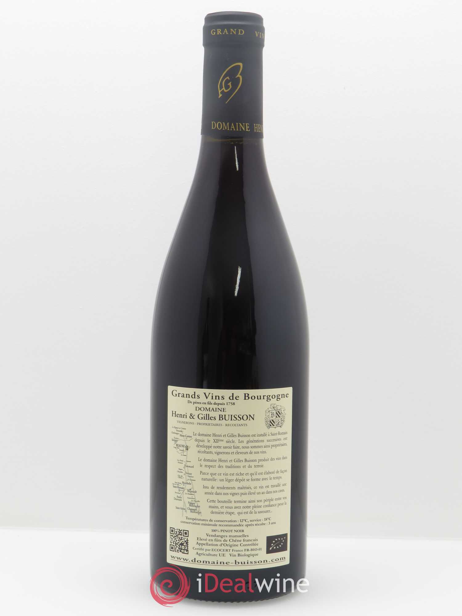 Saint-Romain Combe Bazin Henri et Gilles Buisson (Domaine) 2017 - Lot de 1 bouteille - 1