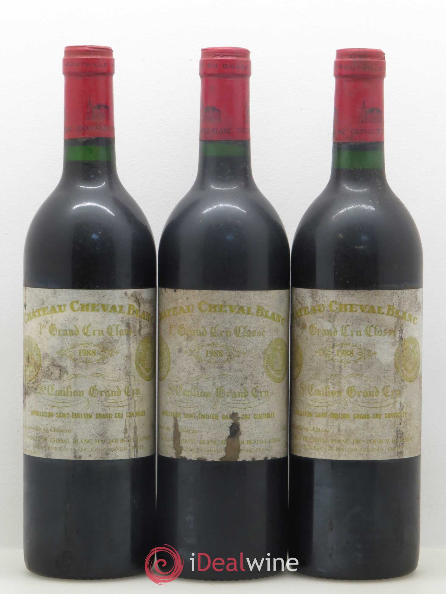 Château Cheval Blanc 1er Grand Cru Classé A 1988 - Lot de 12 bouteilles - 1