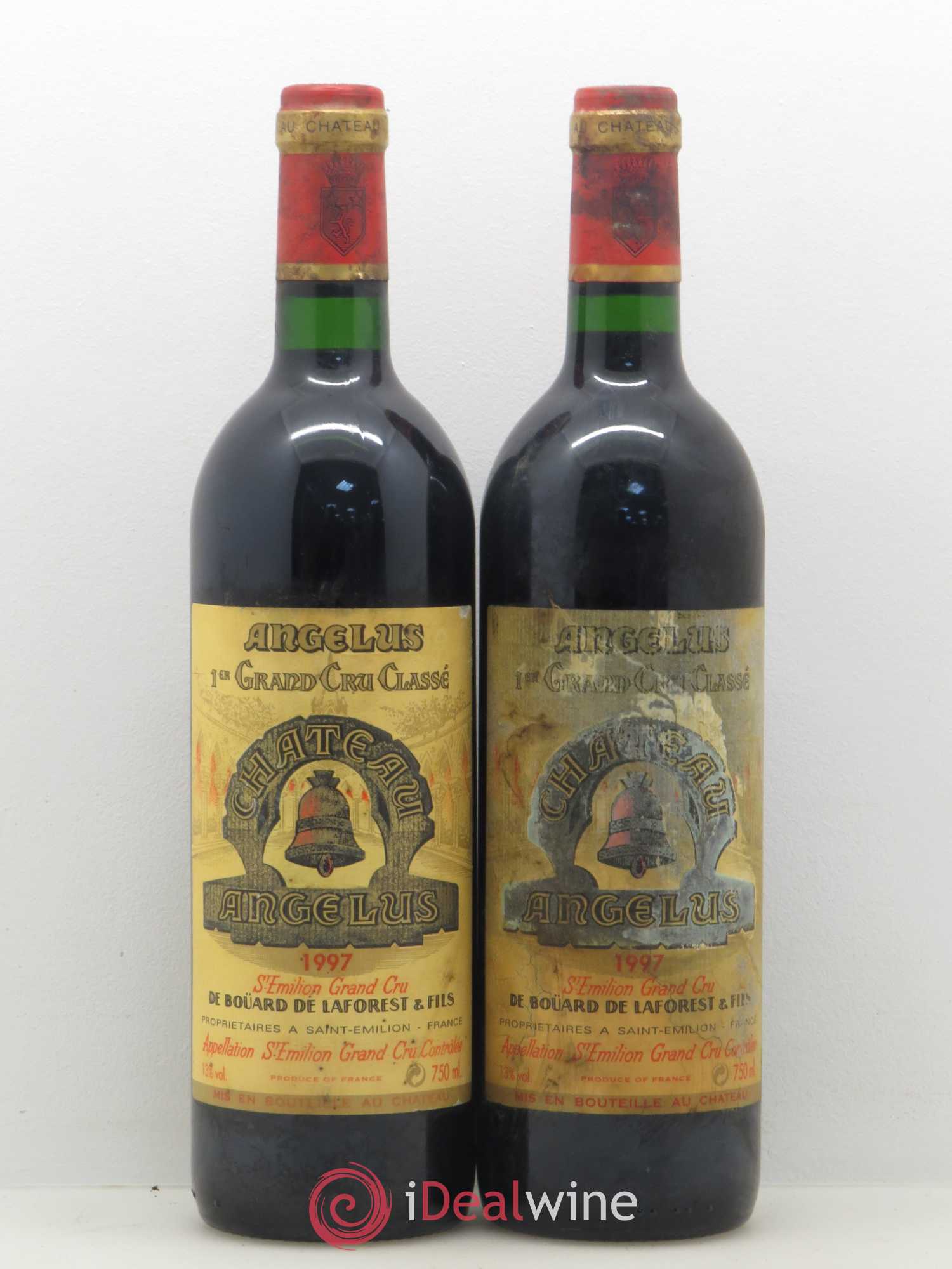 Château Angélus 1er Grand Cru Classé A 1997 - Lot de 2 bouteilles - 0