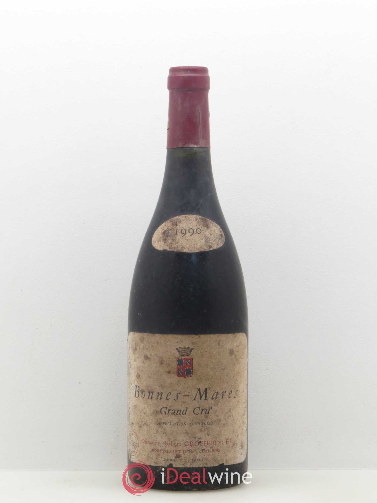 Bonnes-Mares Grand Cru Robert Groffier Père & Fils (Domaine) 1990 - Lot de 1 bouteille - 0