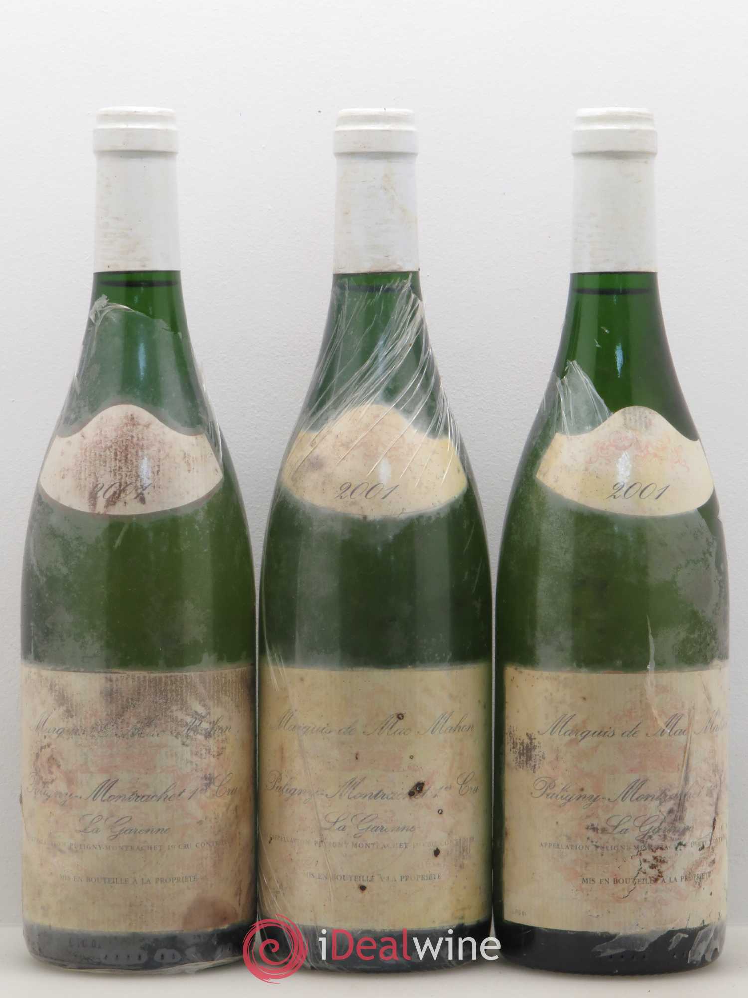 Puligny-Montrachet 1er Cru La Garenne Marquis de MacMahon 2001 - Posten von 3 Flaschen - 0