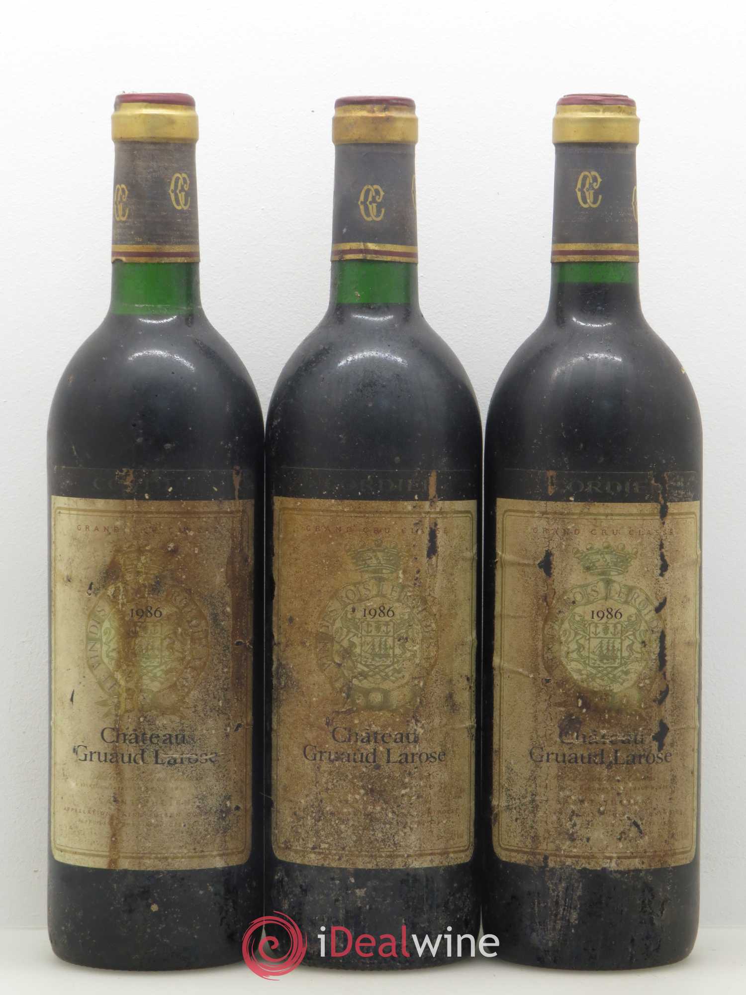 Château Gruaud Larose 2ème Grand Cru Classé 1986 - Lot de 3 bouteilles - 0