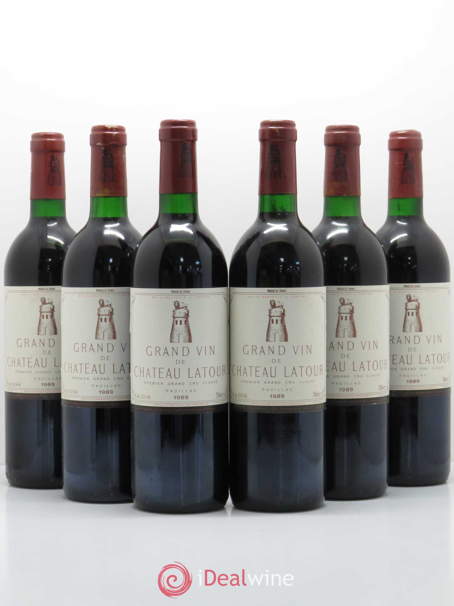 Château Latour 1er Grand Cru Classé 1989 - Lot de 6 bouteilles - 0
