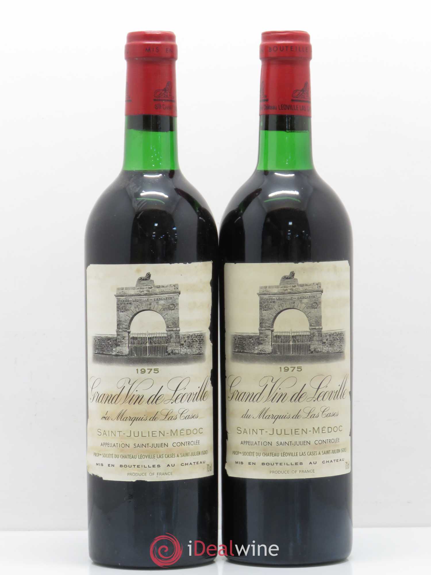 Château Léoville Las Cases 2ème Grand Cru Classé 1975 - Lot de 2 bouteilles - 0