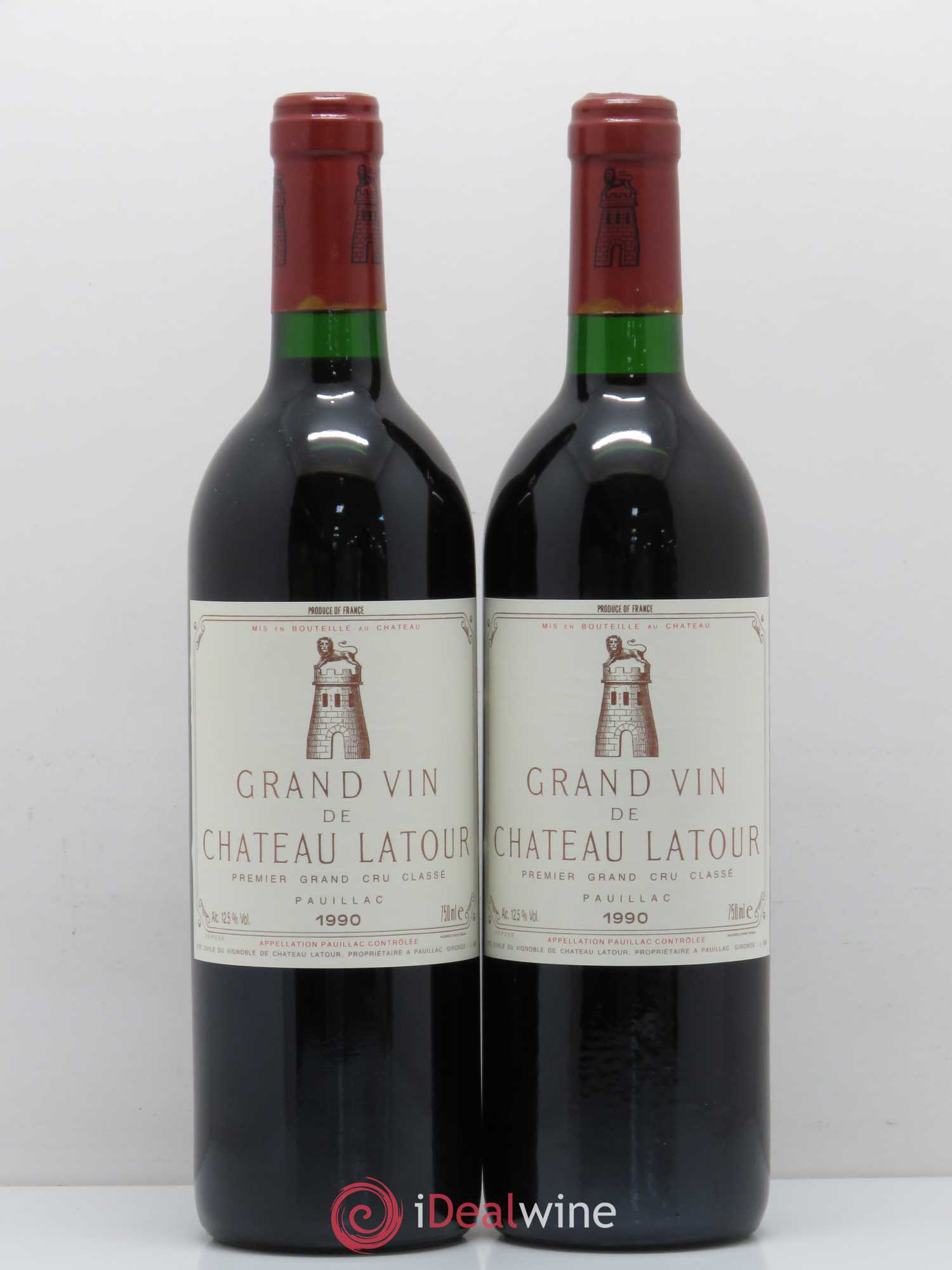 Château Latour 1er Grand Cru Classé 1990 - Lot de 2 bouteilles - 0