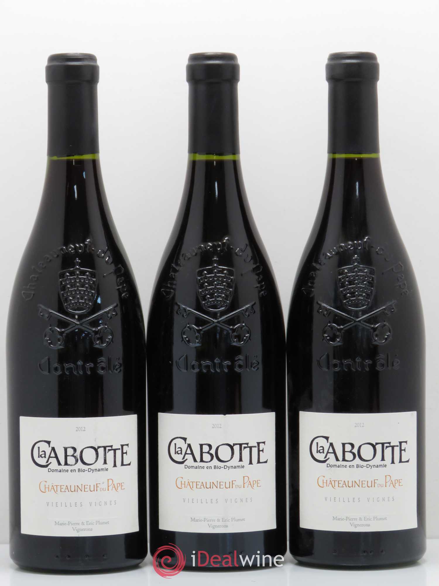 Châteauneuf-du-Pape Cuvee Vieilles Vignes Domaine La Cabotte (sans prix de réserve) 2012 - Posten von 3 Flaschen - 0