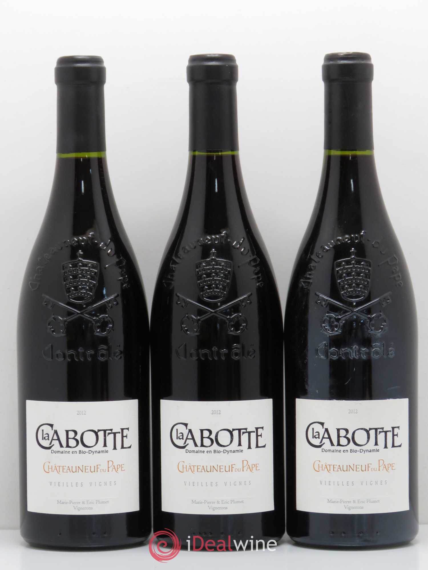 Châteauneuf-du-Pape Cuvee Vieilles Vignes Domaine La Cabotte (sans prix de réserve) 2012 - Posten von 3 Flaschen - 0