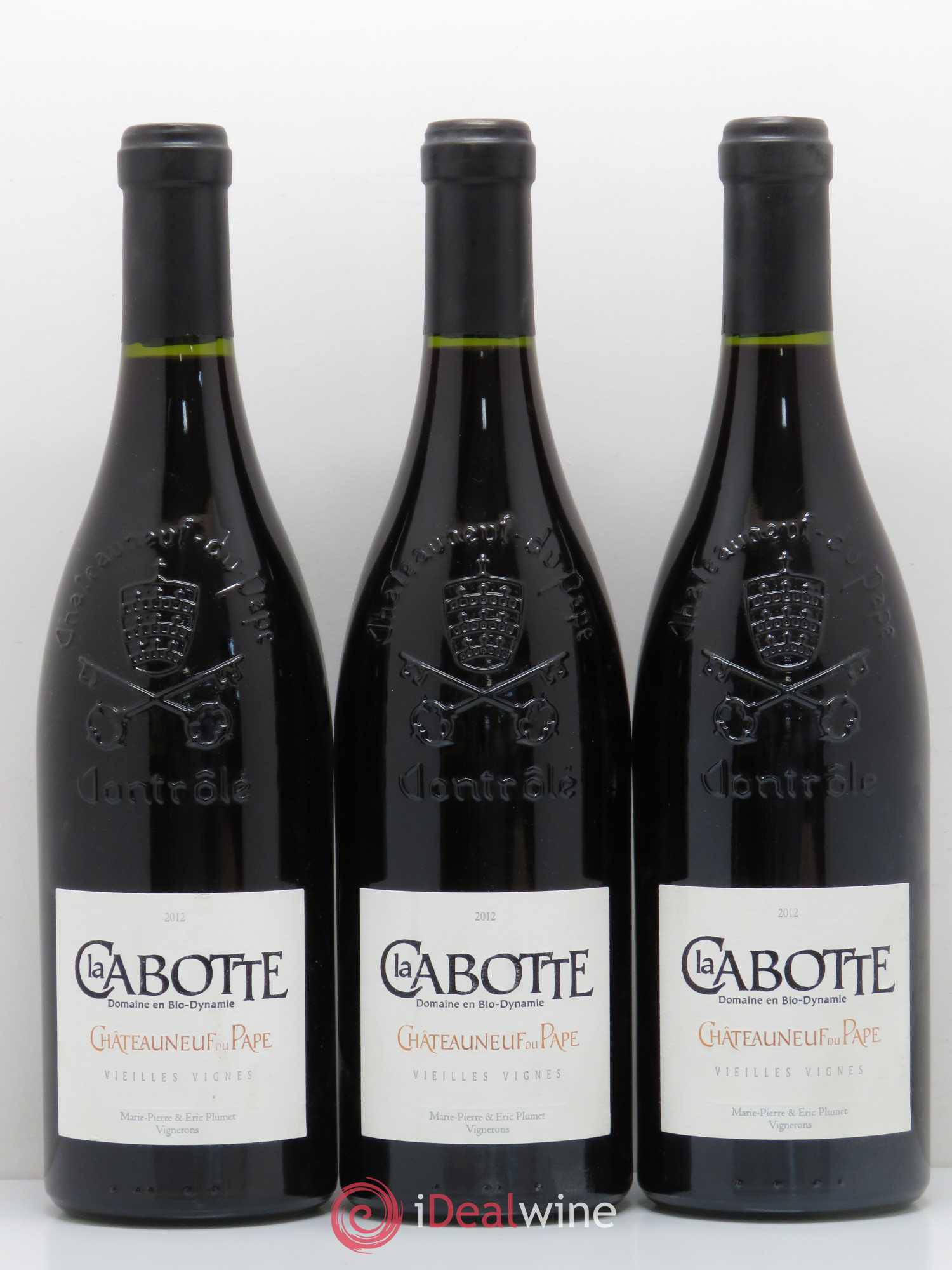 Châteauneuf-du-Pape Cuvee Vieilles Vignes Domaine La Cabotte (sans prix de réserve) 2012 - Posten von 3 Flaschen - 0