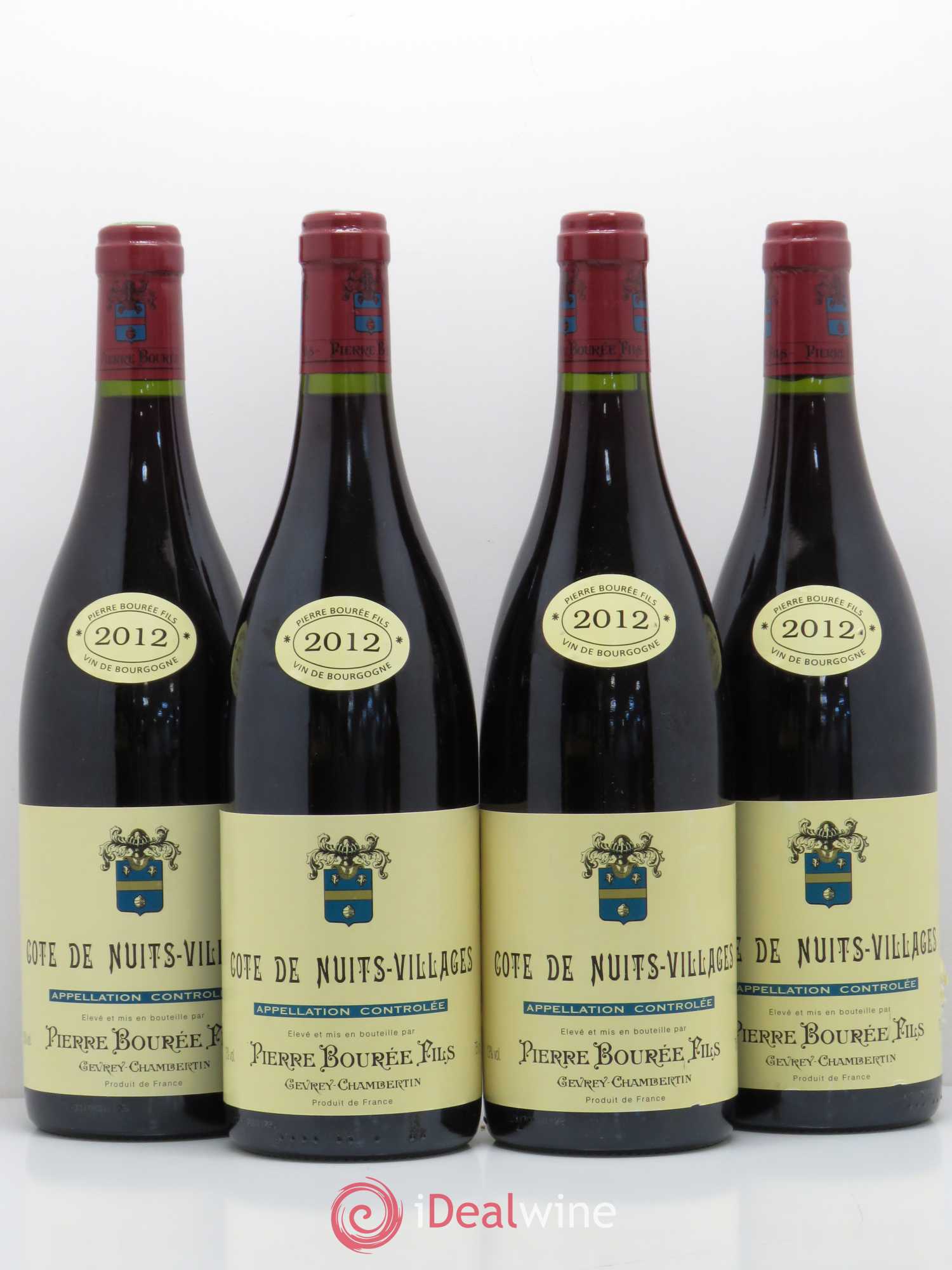 Côte de Nuits-Villages Domaine Pierre Bouréee Fils (sans prix de réserve) 2012 - Posten von 4 Flaschen - 0