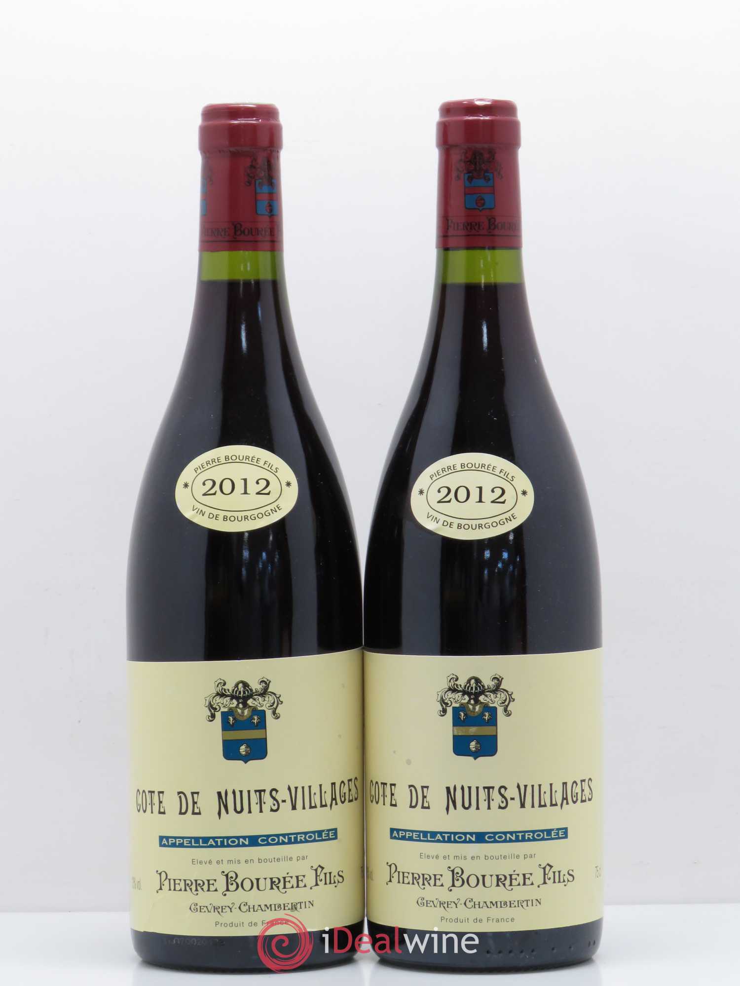 Côte de Nuits-Villages Domaine Pierre Bouréee Fils (sans prix de réserve) 2012 - Posten von 2 Flaschen - 0