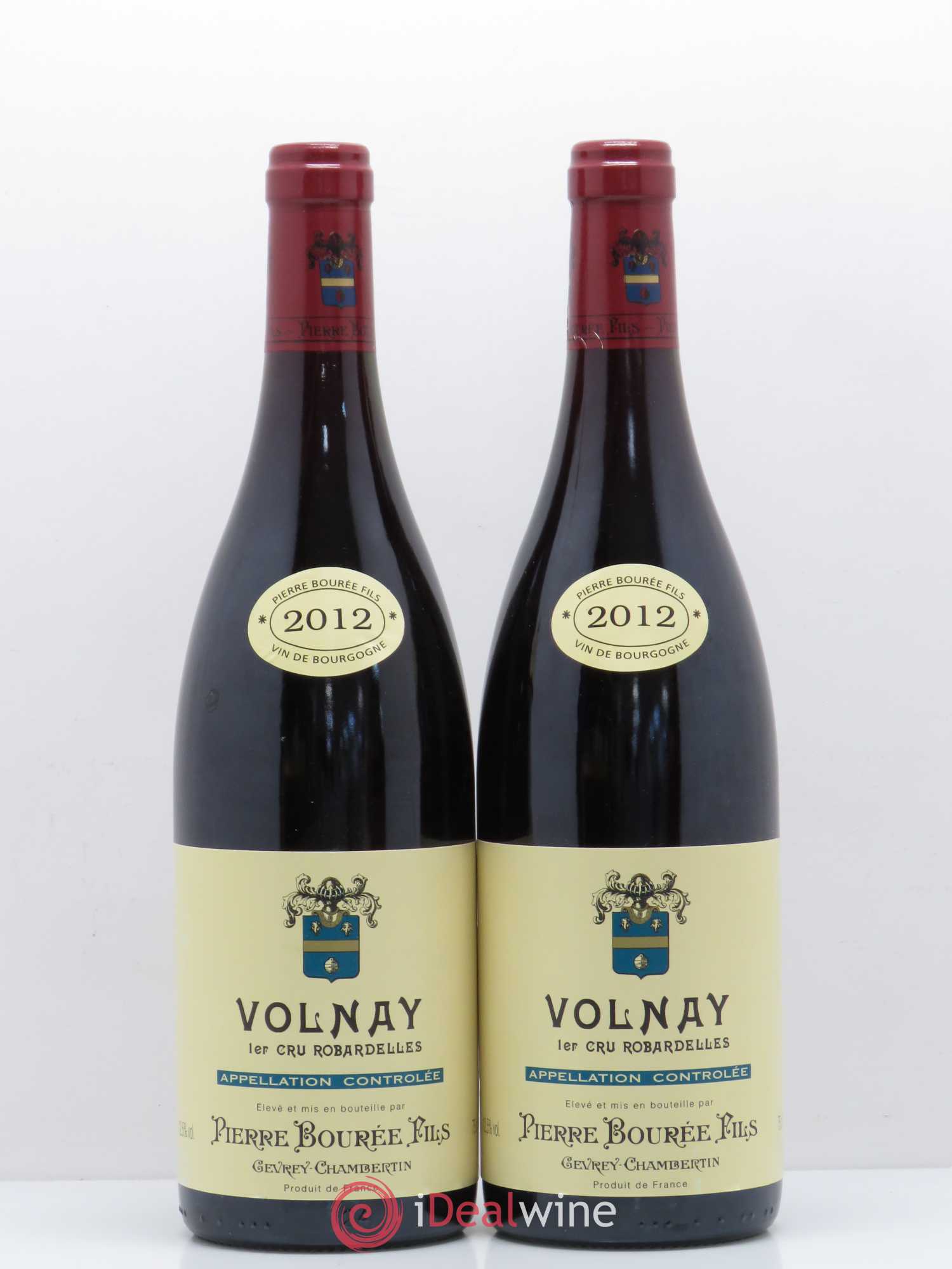 Volnay 1er Cru Robardelles Domaine Pierre Bouréee Fils (sans prix de réserve) 2012 - Posten von 2 Flaschen - 0