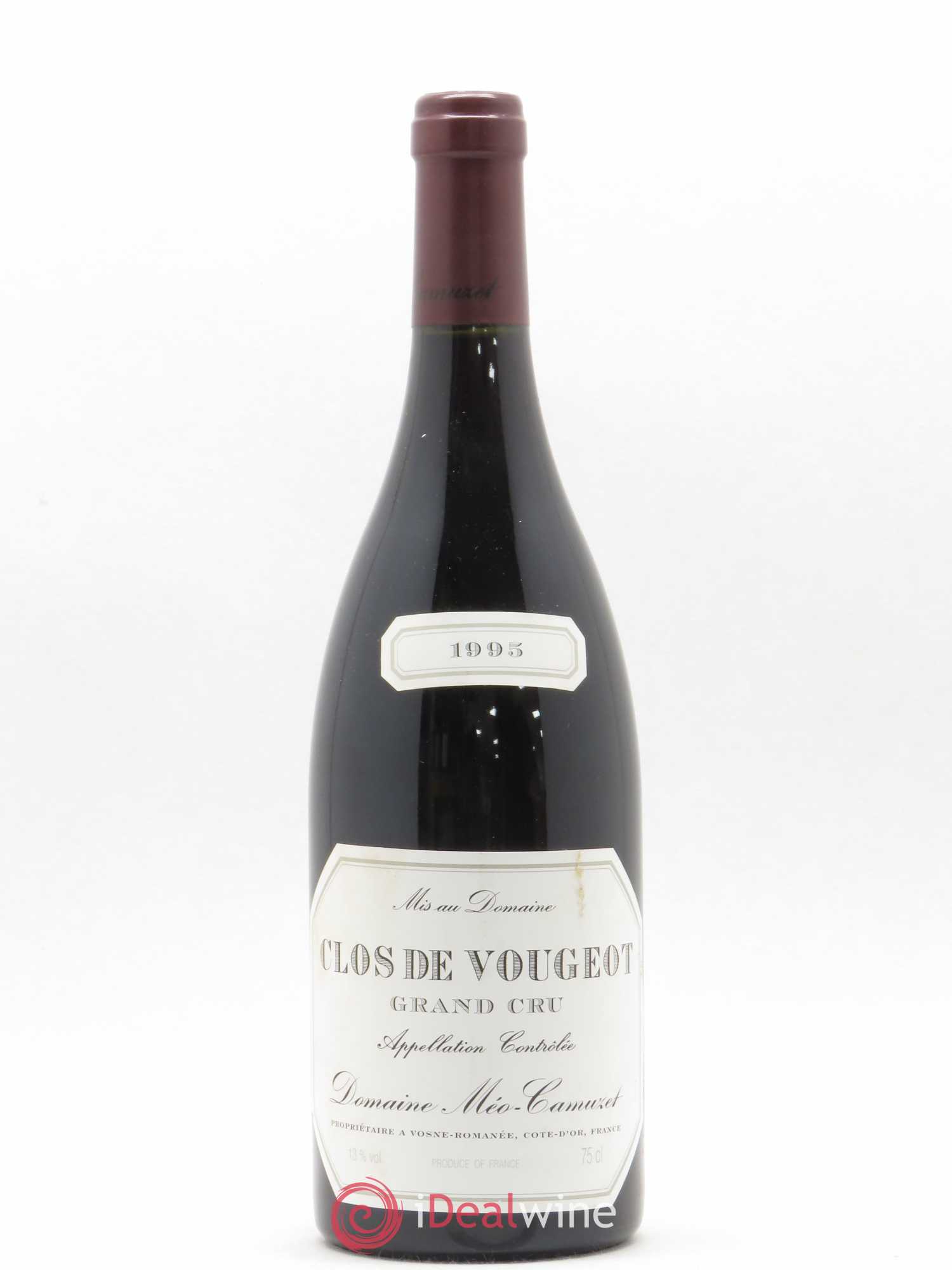 Clos de Vougeot Grand Cru Méo-Camuzet (Domaine) 1995 - Lot de 1 bouteille - 0