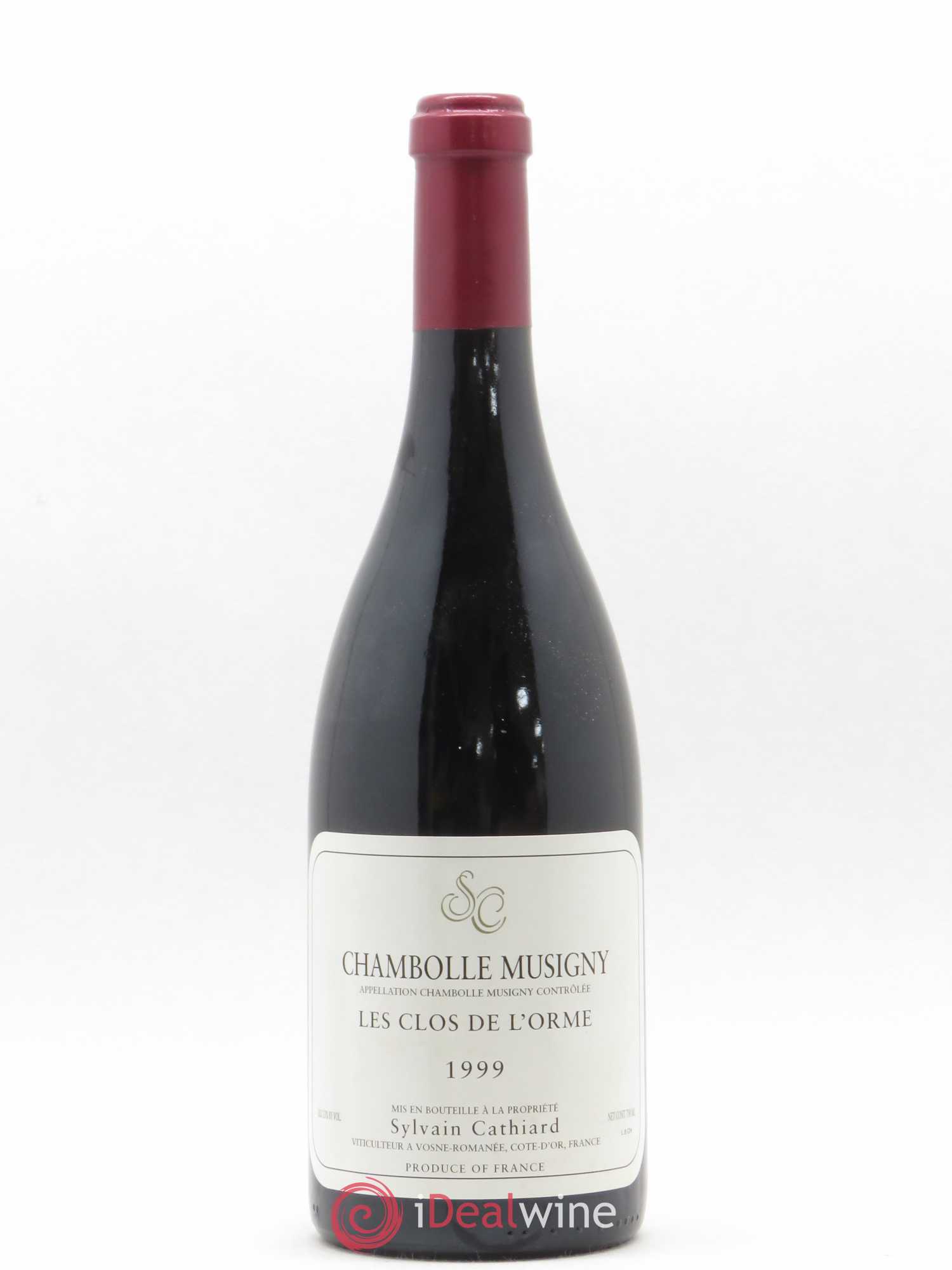 Chambolle-Musigny Les Clos de l'Orme Sylvain Cathiard & Fils 1999 - Lot de 1 bouteille - 0