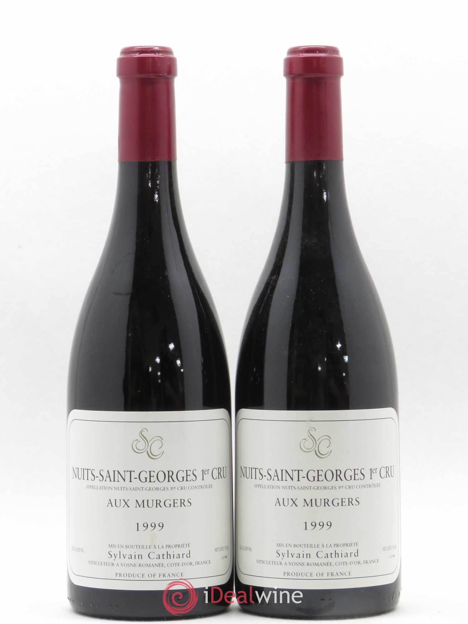Nuits-Saint-Georges 1er Cru Aux Murgers Sylvain Cathiard & Fils 1999 - Lot de 2 bouteilles - 0