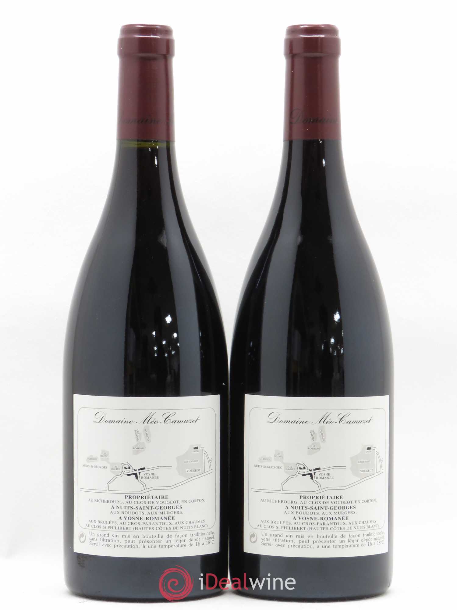 Vosne-Romanée 1er Cru Les Chaumes Méo-Camuzet (Domaine) 1996 - Lot de 2 bouteilles - 1