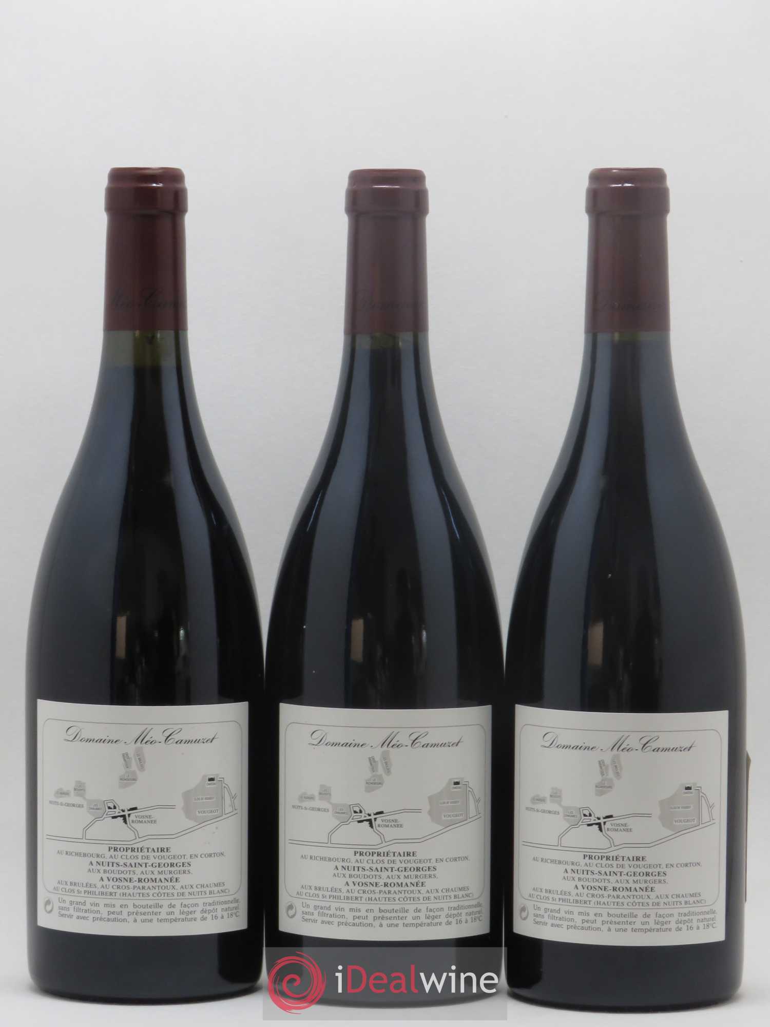 Clos de Vougeot Grand Cru Méo-Camuzet (Domaine) 1996 - Lot de 3 bouteilles - 1