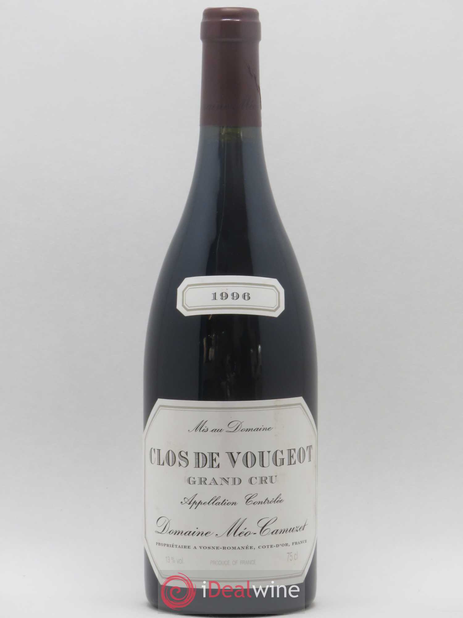 Clos de Vougeot Grand Cru Méo-Camuzet (Domaine) 1996 - Lotto di 1 bottiglia - 0
