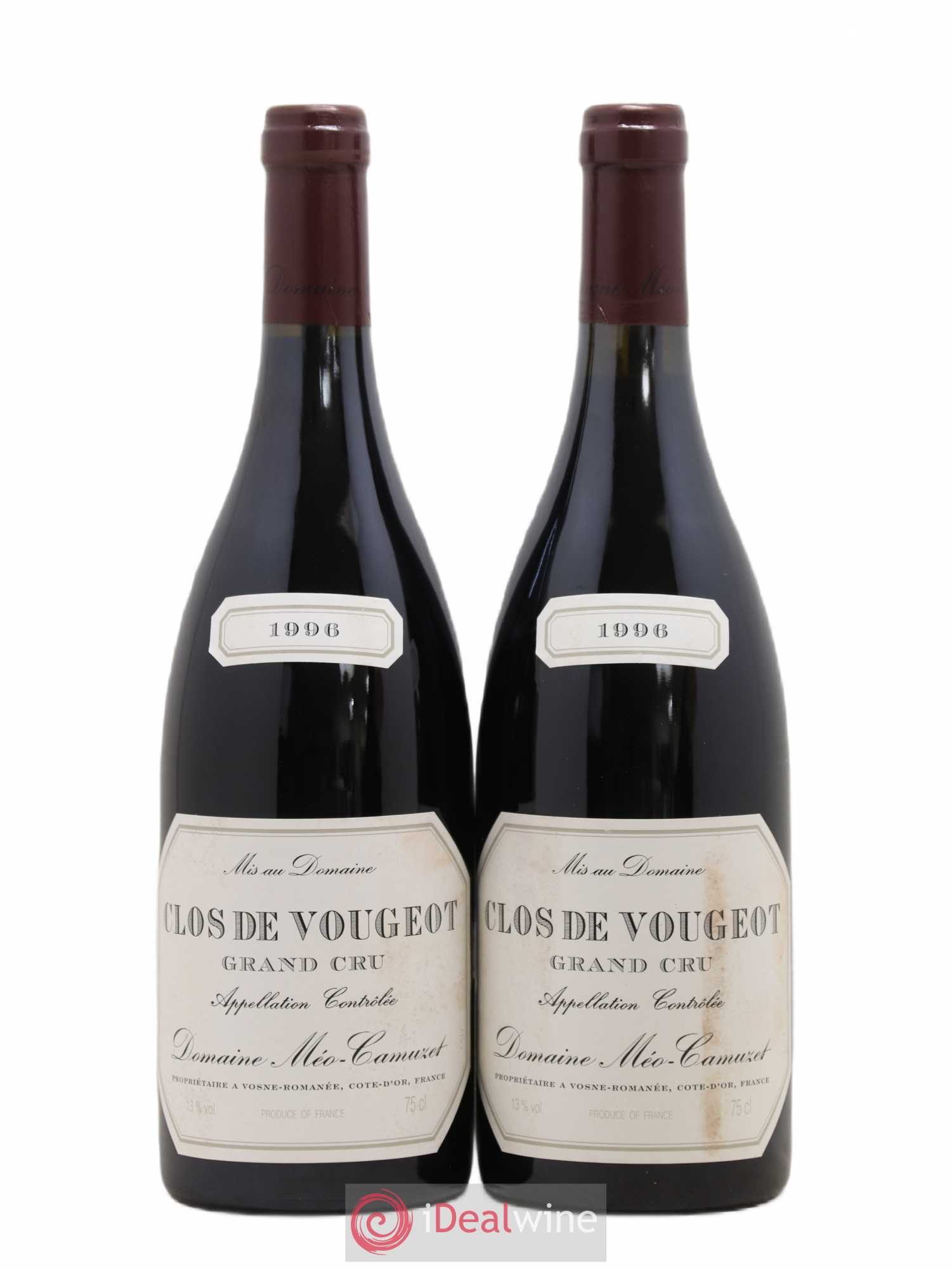 Clos de Vougeot Grand Cru Méo-Camuzet (Domaine) 1996 - Lot de 2 bouteilles - 0