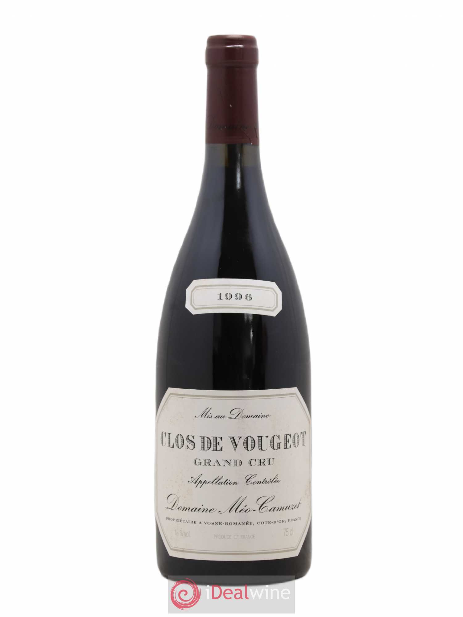 Clos de Vougeot Grand Cru Méo-Camuzet (Domaine) 1996 - Lot de 1 bouteille - 0