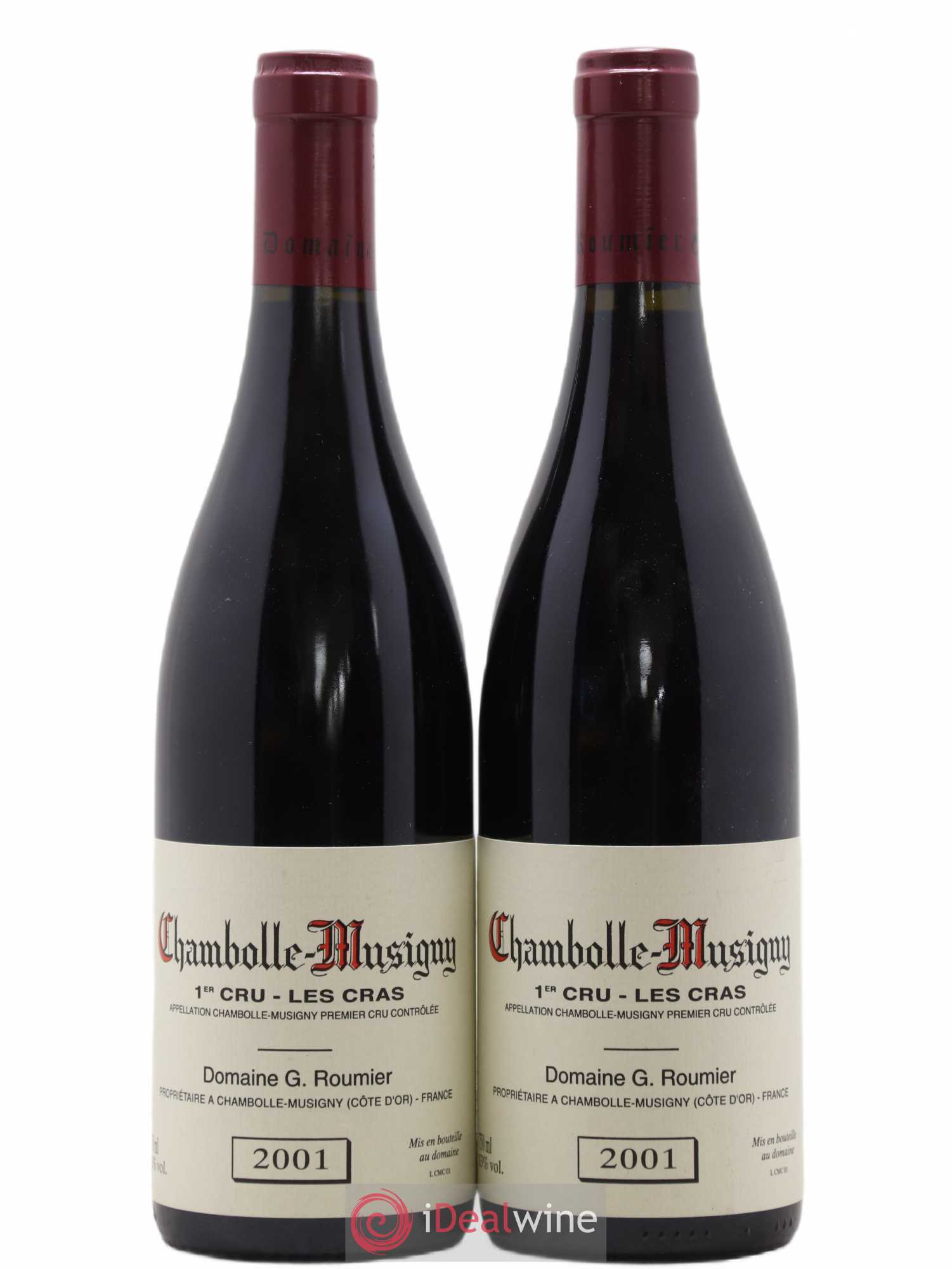 Chambolle-Musigny 1er Cru Les Cras Georges Roumier (Domaine) 2001 - Lot de 2 bouteilles - 0