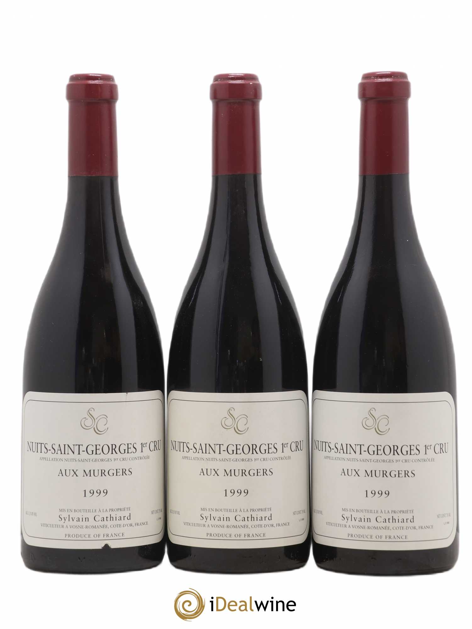 Nuits-Saint-Georges 1er Cru Aux Murgers Sylvain Cathiard & Fils 1999 - Lot de 3 bouteilles - 0
