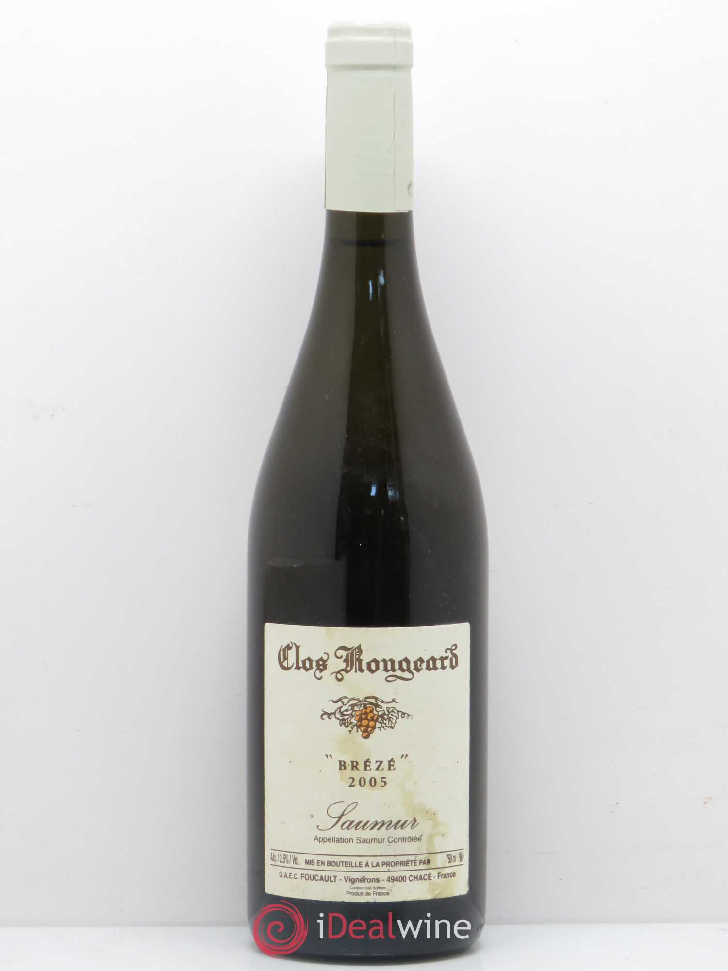 Saumur Brézé Clos Rougeard 2005 - Lot de 1 bouteille - 0